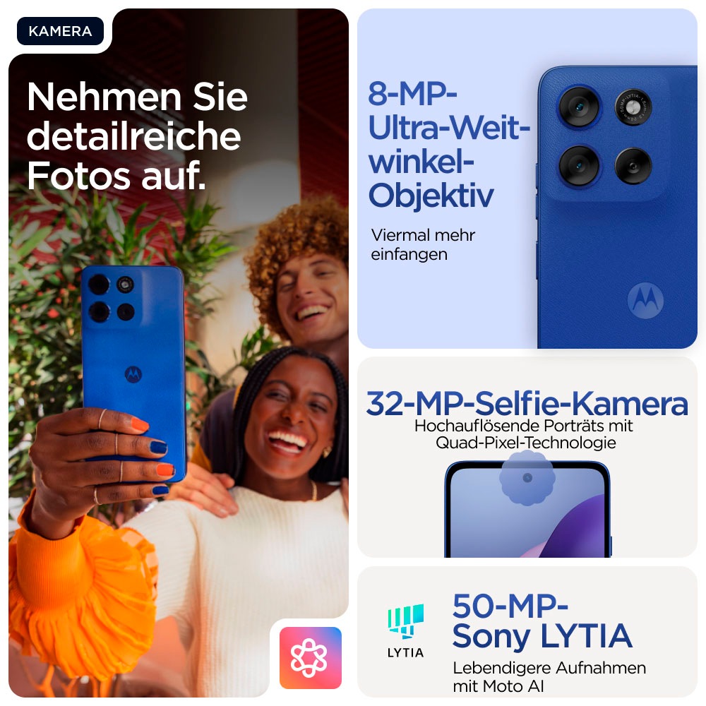 Motorola Smartphone »moto g56 5G«, PANTONE® Dazzling Blue