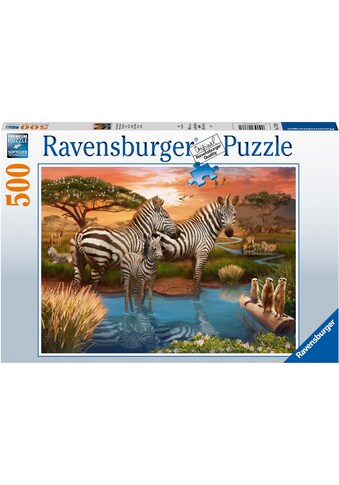 Ravensburger Puzzle »Zebras ant Wasserloch«