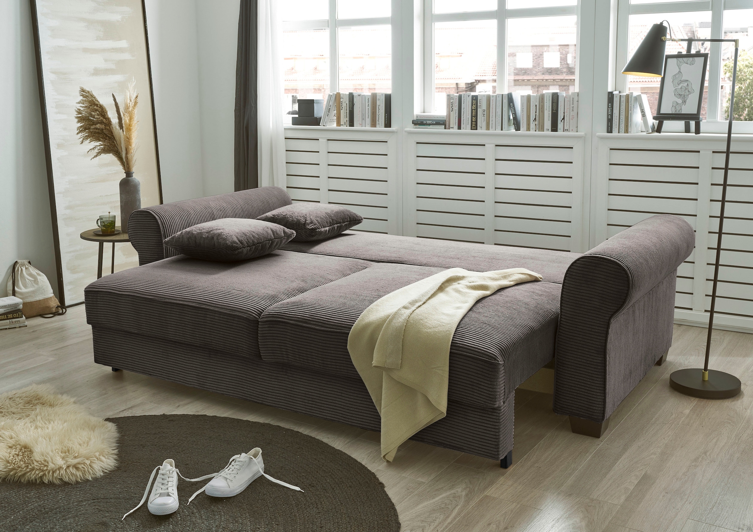 ED EXCITING DESIGN Schlafsofa »Angelina«, frei im Raum stellbar, mit Bettkasten, mit Schlaffunktion