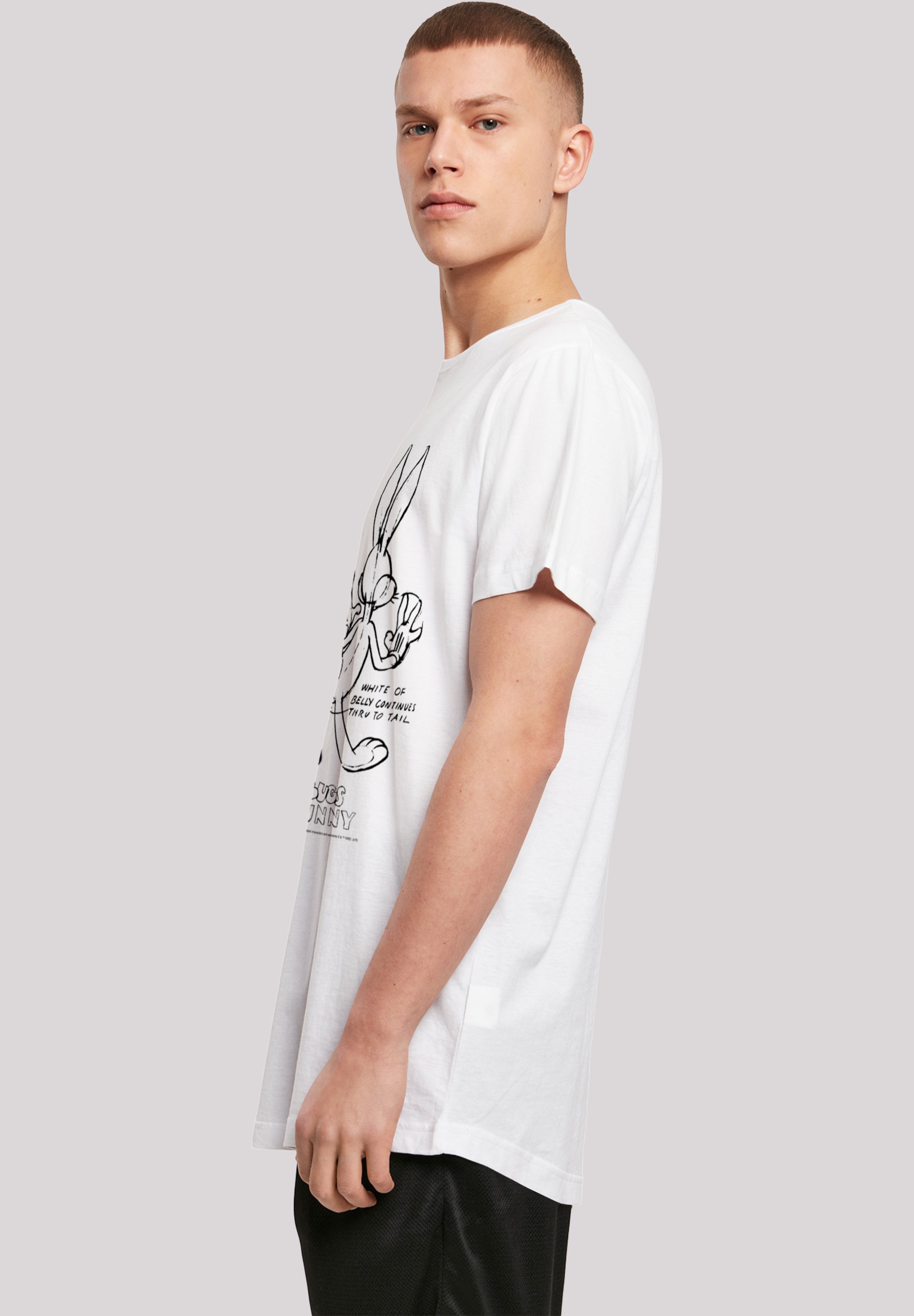 F4NT4STIC T-Shirt »Looney Tunes Bugs Bunny White Belly«, Print