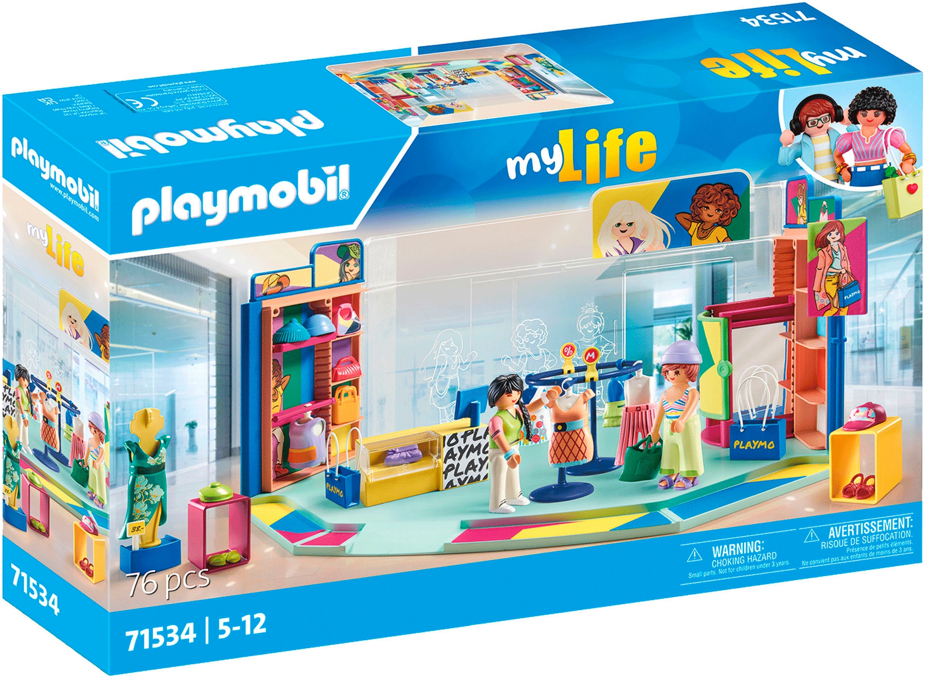 Playmobil® Konstruktions-Spielset »Fashion Store (71534), My Life«, (76 St.), Made in Europe