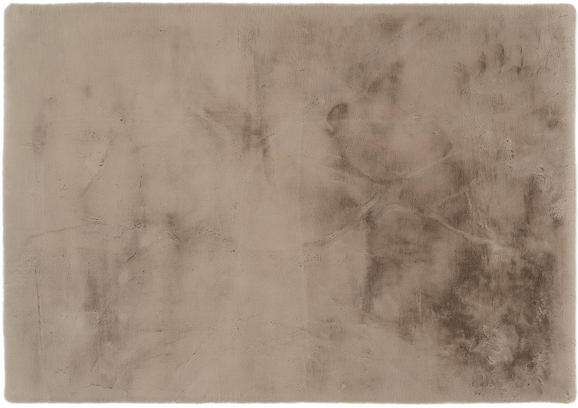 Hochflor-Teppich OCI DIE TEPPICHMARKE "ALISSA", grau (taupe), B:120cm H:38mm L:180cm, Polyester, Teppiche, Kuschelig weicher Flor, Kaninchen Fell Haptik, getuftet 3