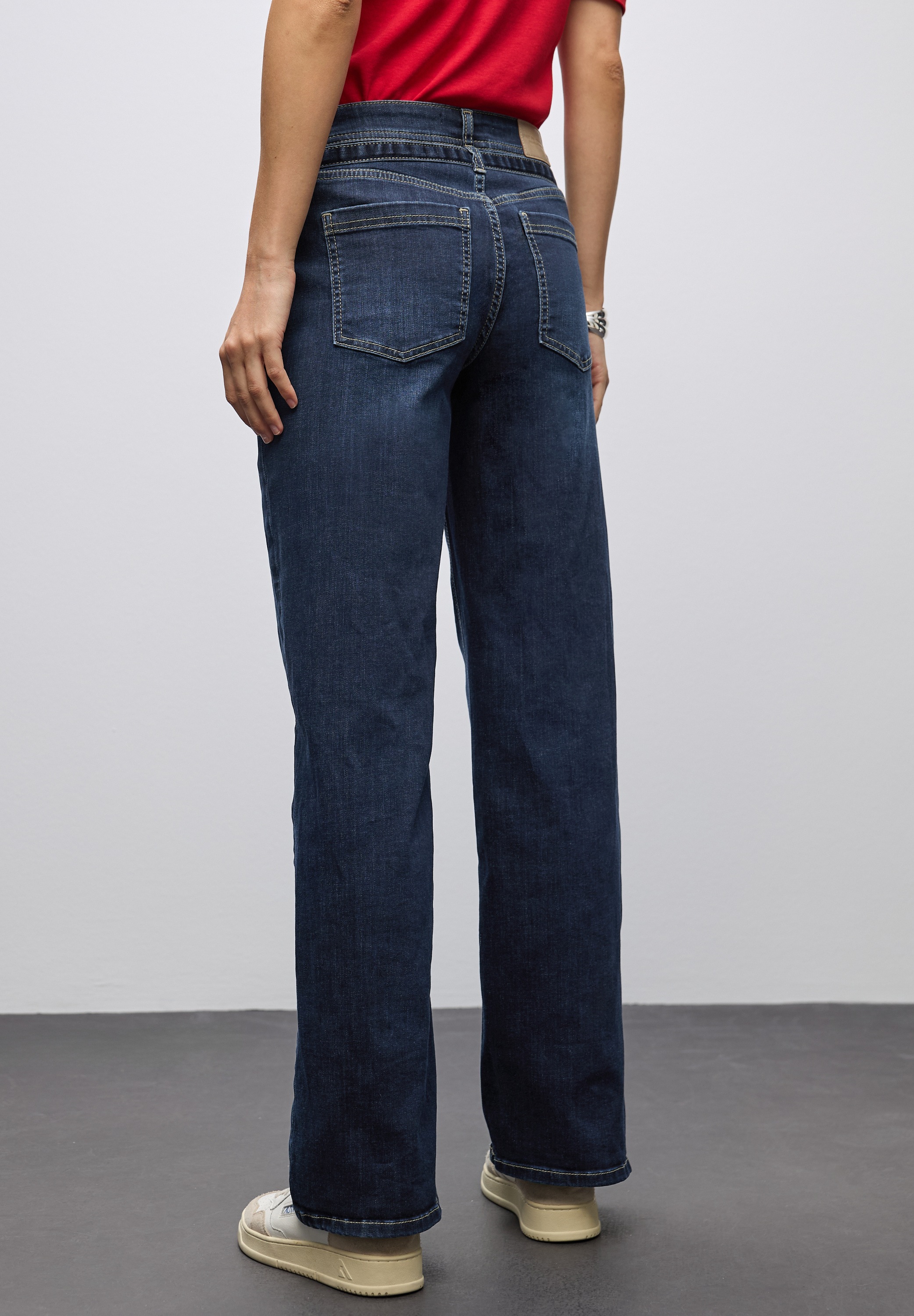 STREET ONE Weite Jeans, mit Jeans-Gürtel günstig online kaufen