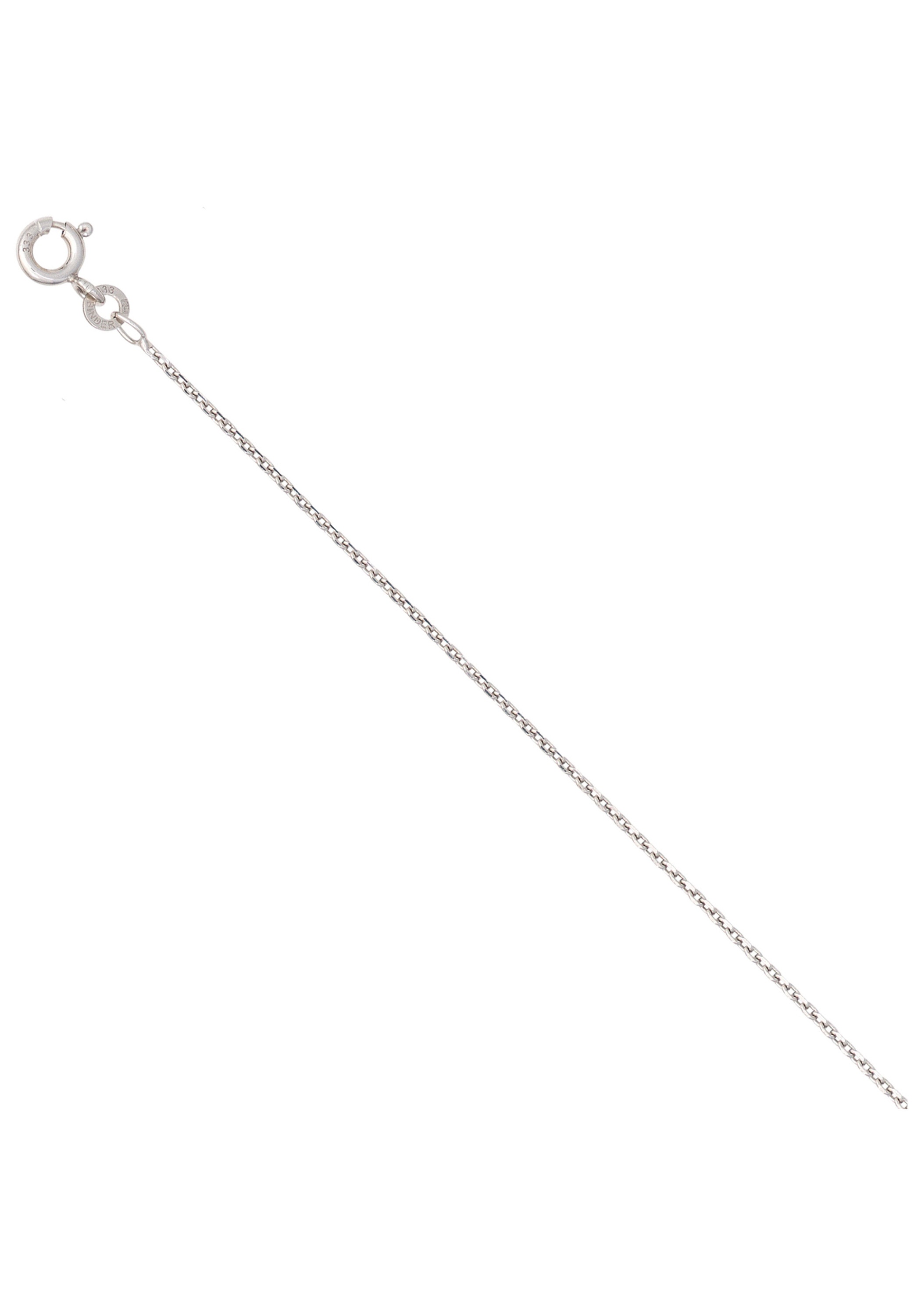 JOBO Goldkette, Ankerkette 333 Weißgold 50 cm 1,3 mm