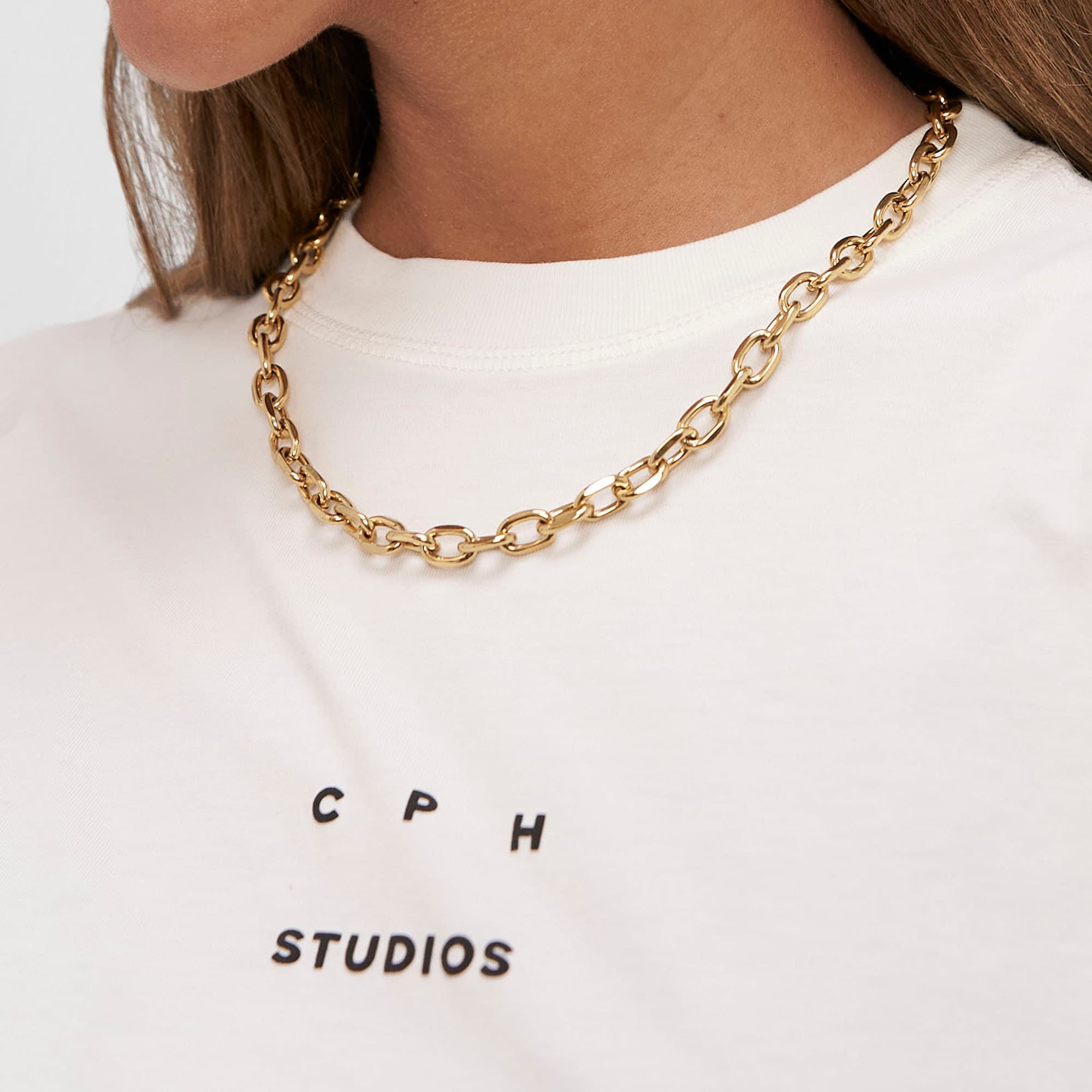 Copenhagen Studios Edelstahlkette »Schmuck Geschenk Halskette Basic Chunky«