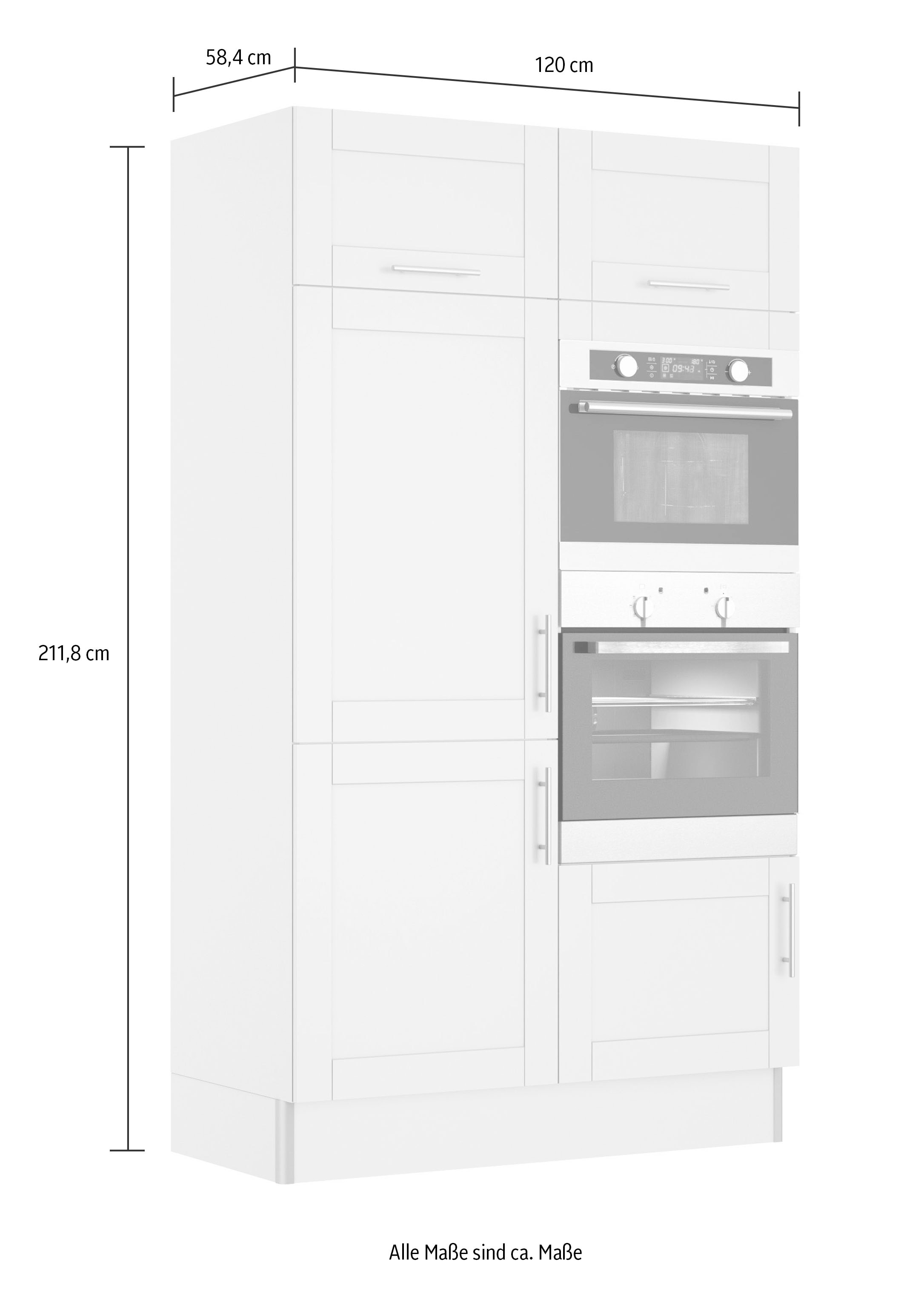 OPTIFIT Küche »Ahus«, 120 cm Close | E-Geräte, BAUR Funktion Soft breit, ohne