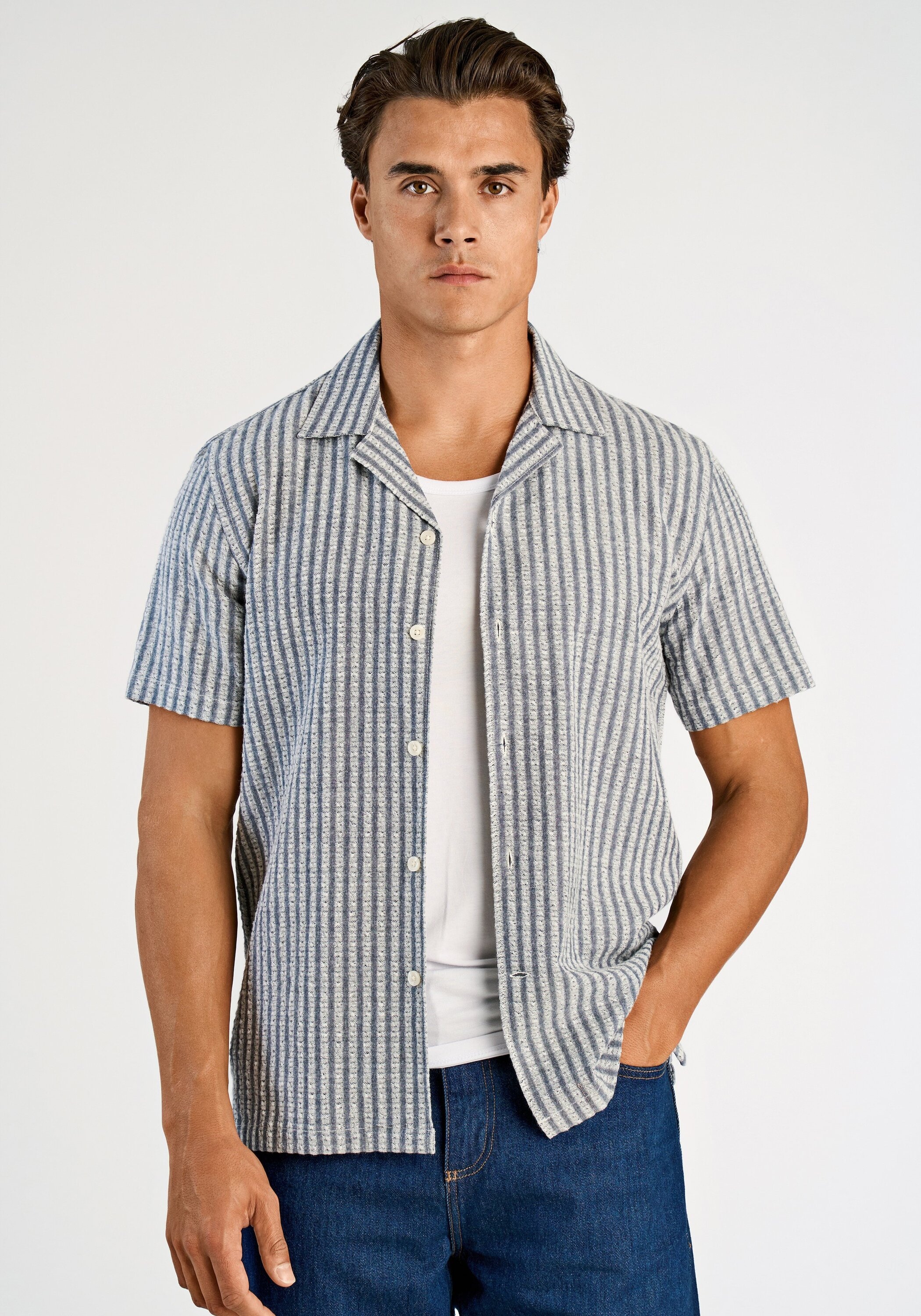 LINDBERGH "Freizeithemd (Kurzarm) Relaxed Fit"