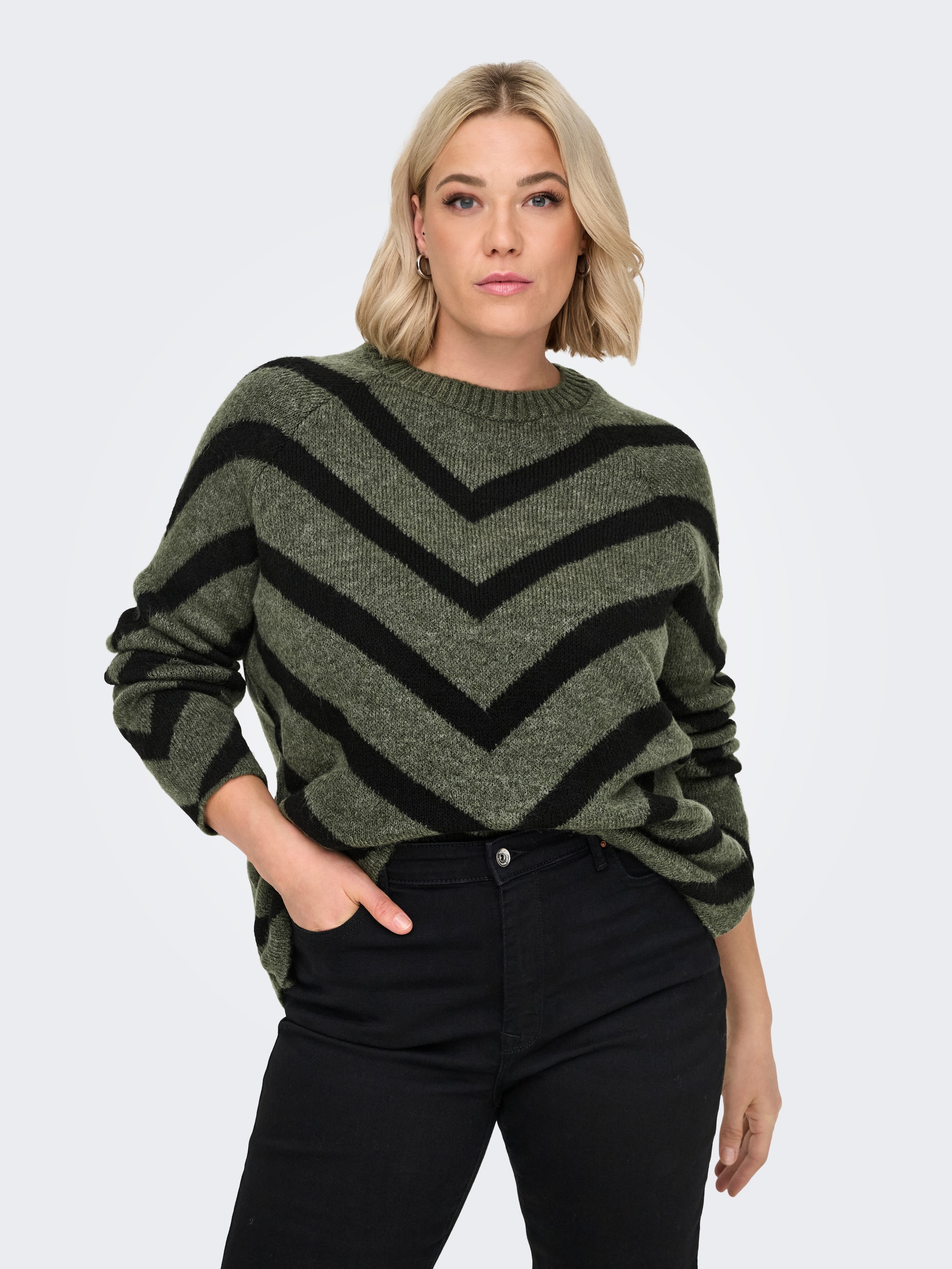 ONLY CARMAKOMA Strickpullover »CARELIZA L/S PULLOVER KNT NOOS«