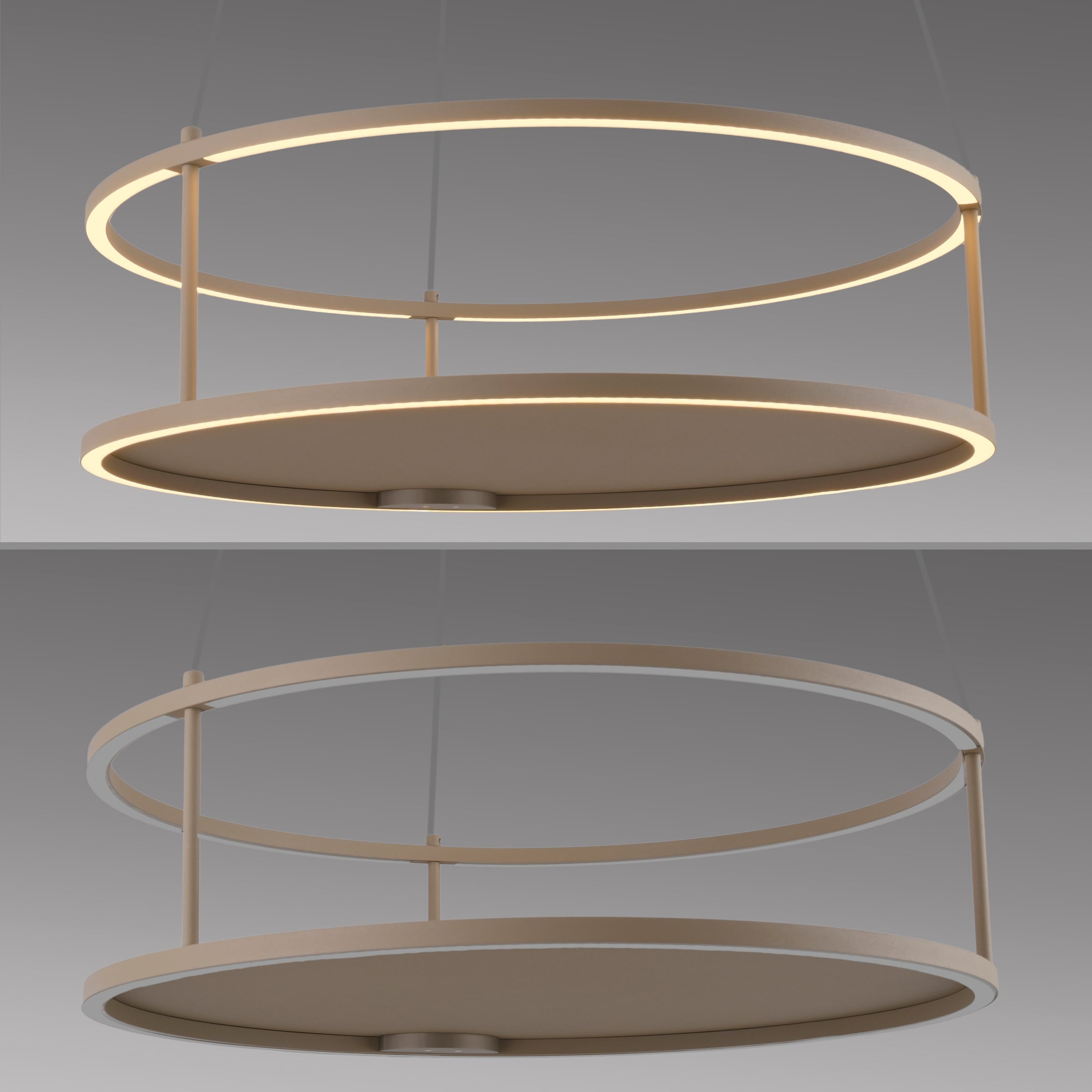 Paul Neuhaus LED Pendelleuchte »CONTURA« LED-Board 1 Stk. Warmweiß Touchdimmer, separat schaltbar, Memoryfunktion, Deko-Ablagefläche