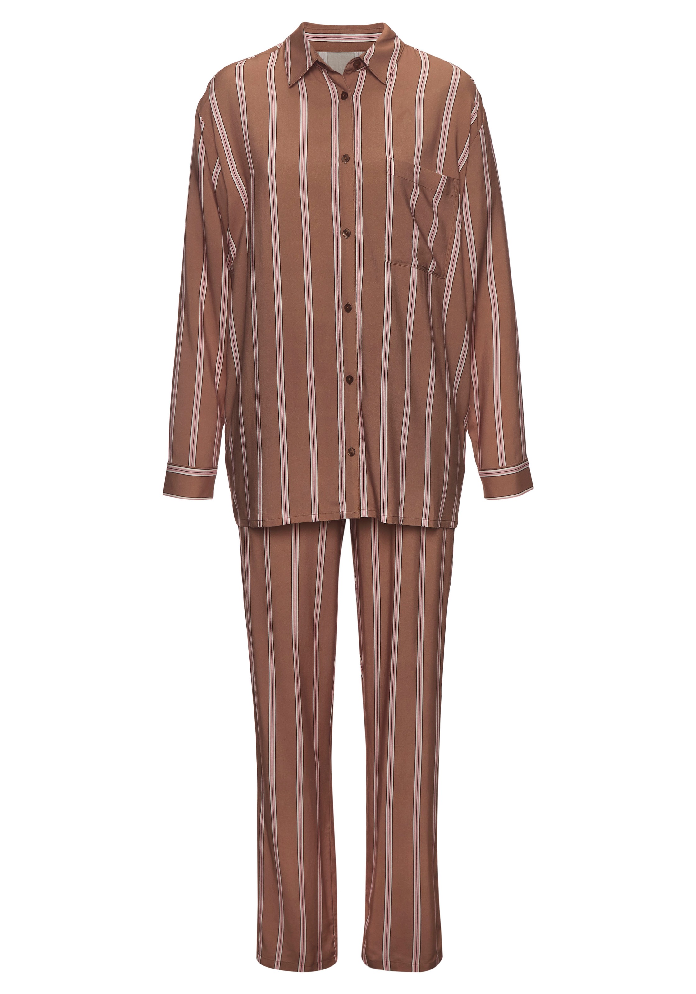 LASCANA Pyjama, 2 Stk. im klassischen Stil günstig online kaufen