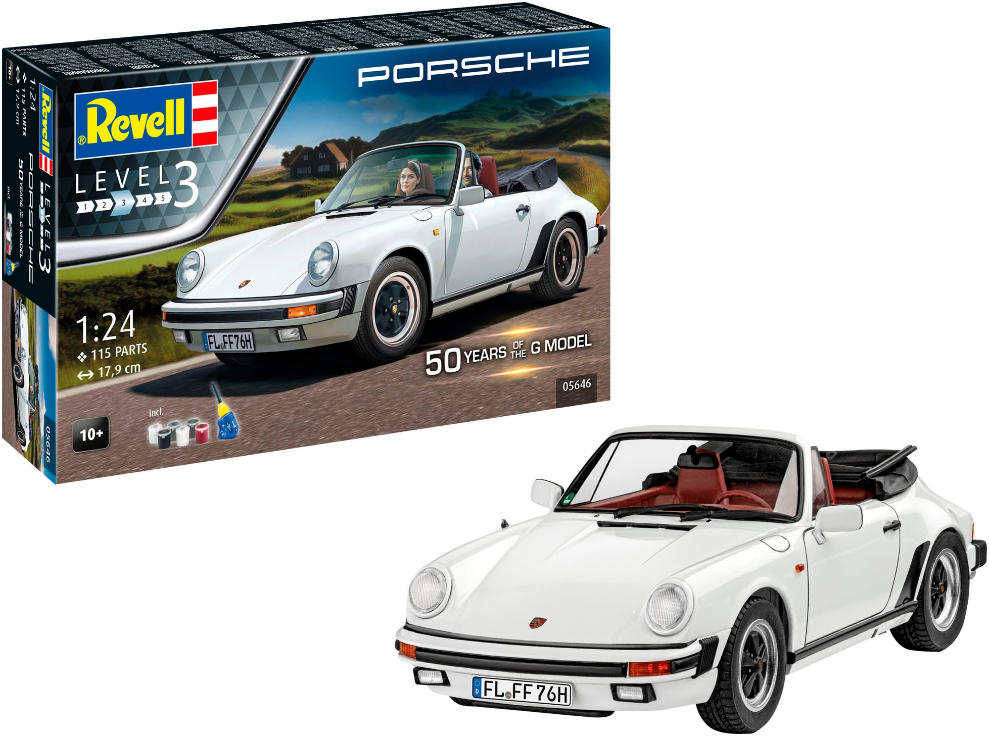 Modellbausatz »Geschenkset 50 Jahre Porsche 911 G-Model«, 1:24, Made in Germany