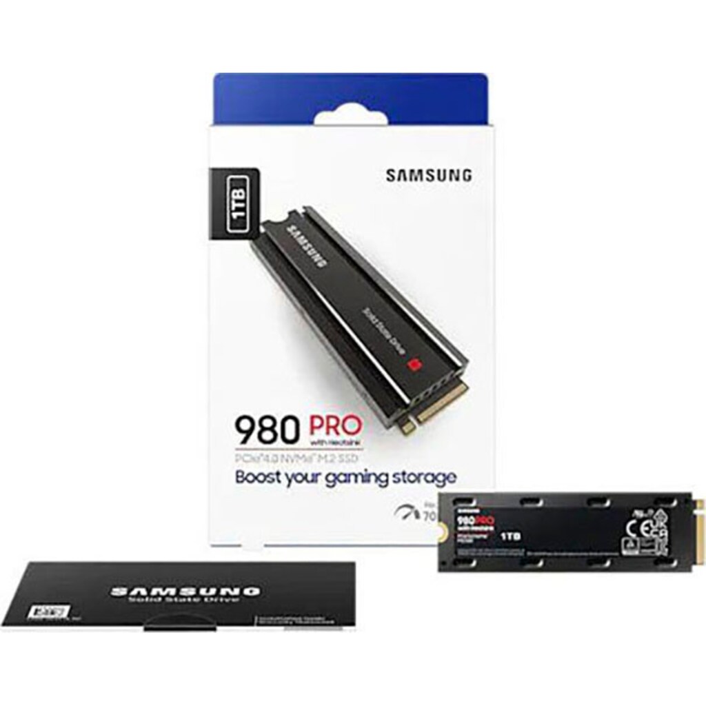 Samsung interne SSD »980 PRO Heatsink SSD 1TB + God of War Ragnarök PlayStation 5«, Anschluss PCIe Gen 4.0 x4