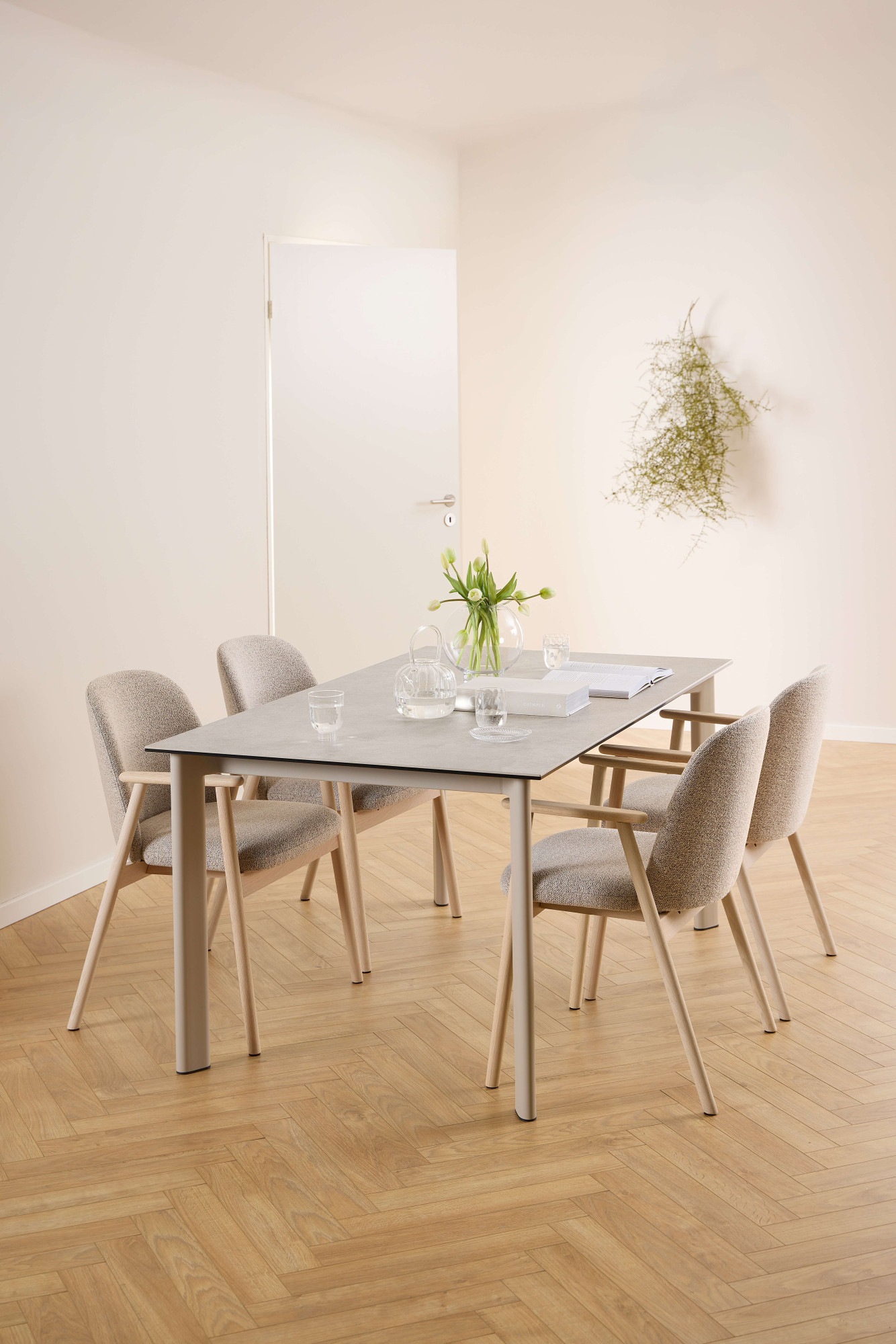 ACTONA GROUP Esstisch »Palermo«, Esstisch, Tischplatte grau Anista rau keramisch, 160x90x75cm