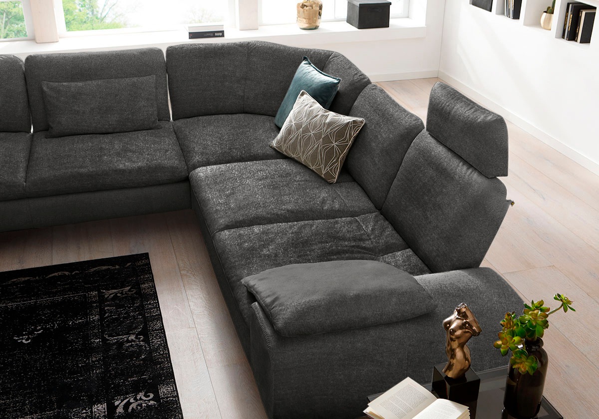 W.SCHILLIG Ecksofa »valentinoo, Designsofa, elegant und bequem, L-Form«, (Set), mit Sitztiefenverstellung, Breite 318 cm
