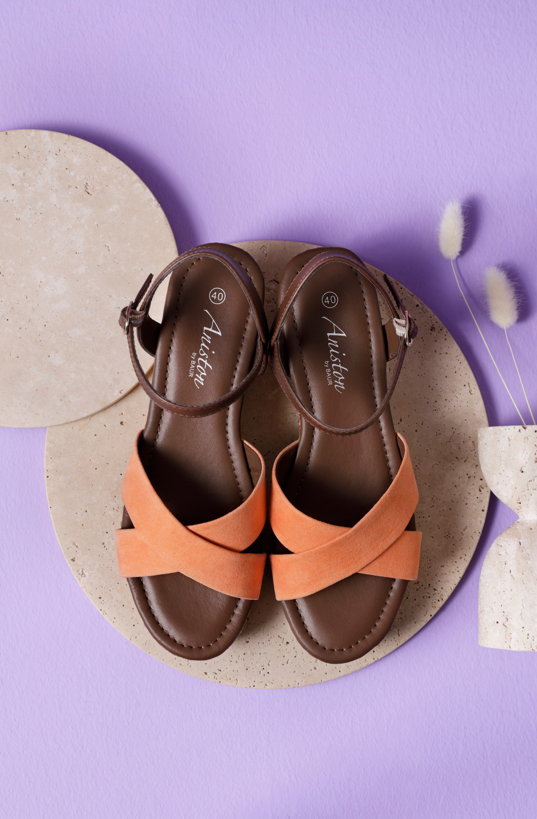 Aniston SHOES Keilsandalette, Sommerschuh, Riemchensandale, Keilabsatz - NEUE KOLLEKTION