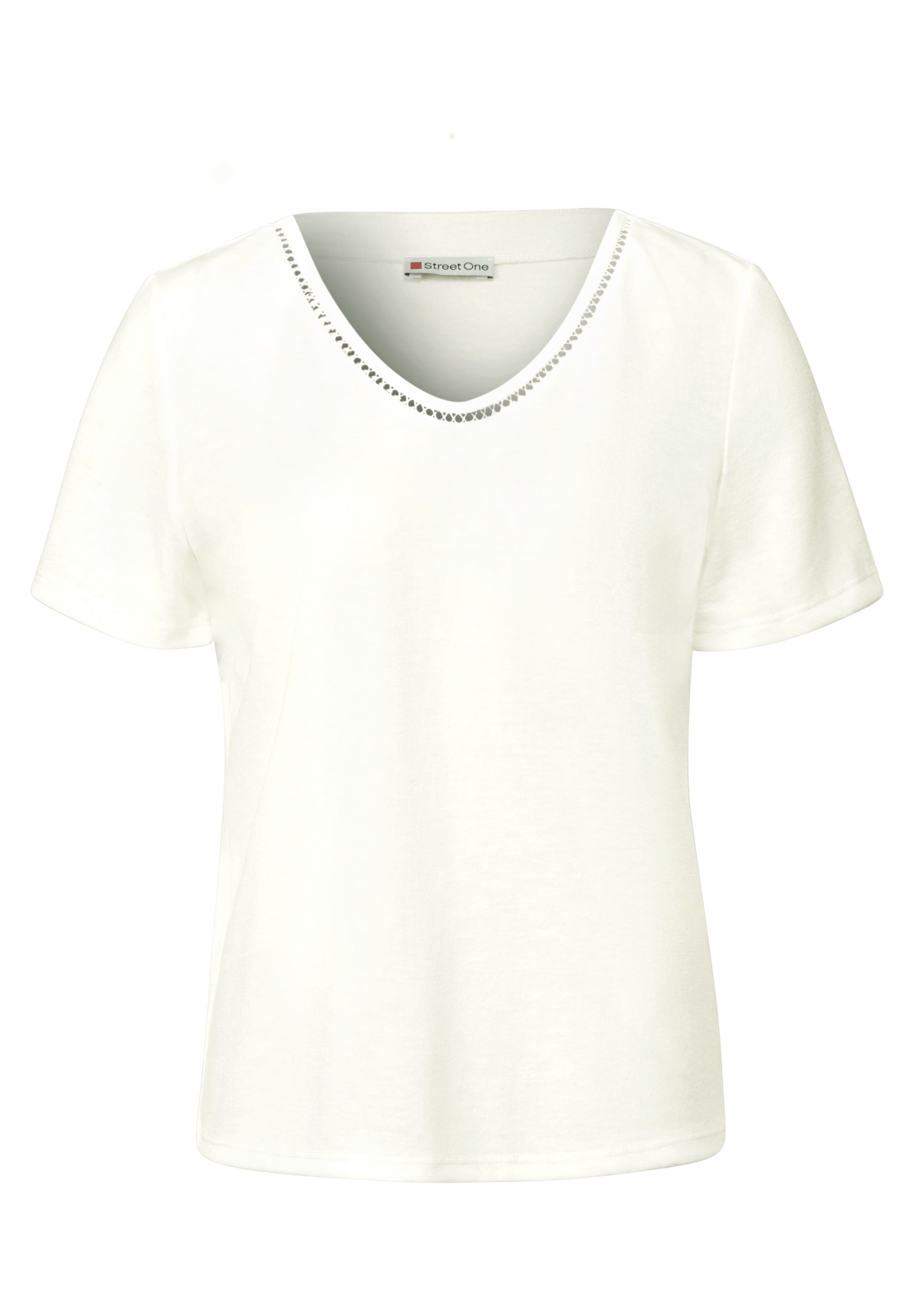 STREET ONE T-Shirt, aus elastischem Materialmix
