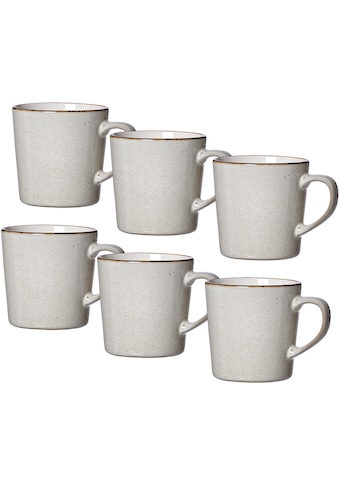 Becher »Visby,«, (Set, 6 tlg., 6 Kaffeebecher (400 ml, 9 cm Durchmesser, 9 cm hoch)