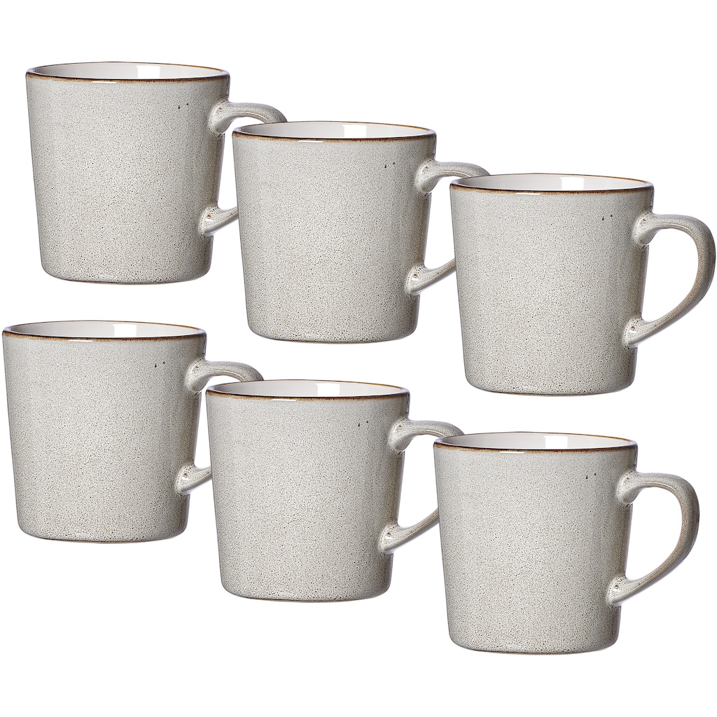 Ritzenhoff & Breker Becher »Visby,«, (Set, 6 tlg., 6 Kaffeebecher (400 ml, 9 cm Durchmesser, 9 cm hoch)