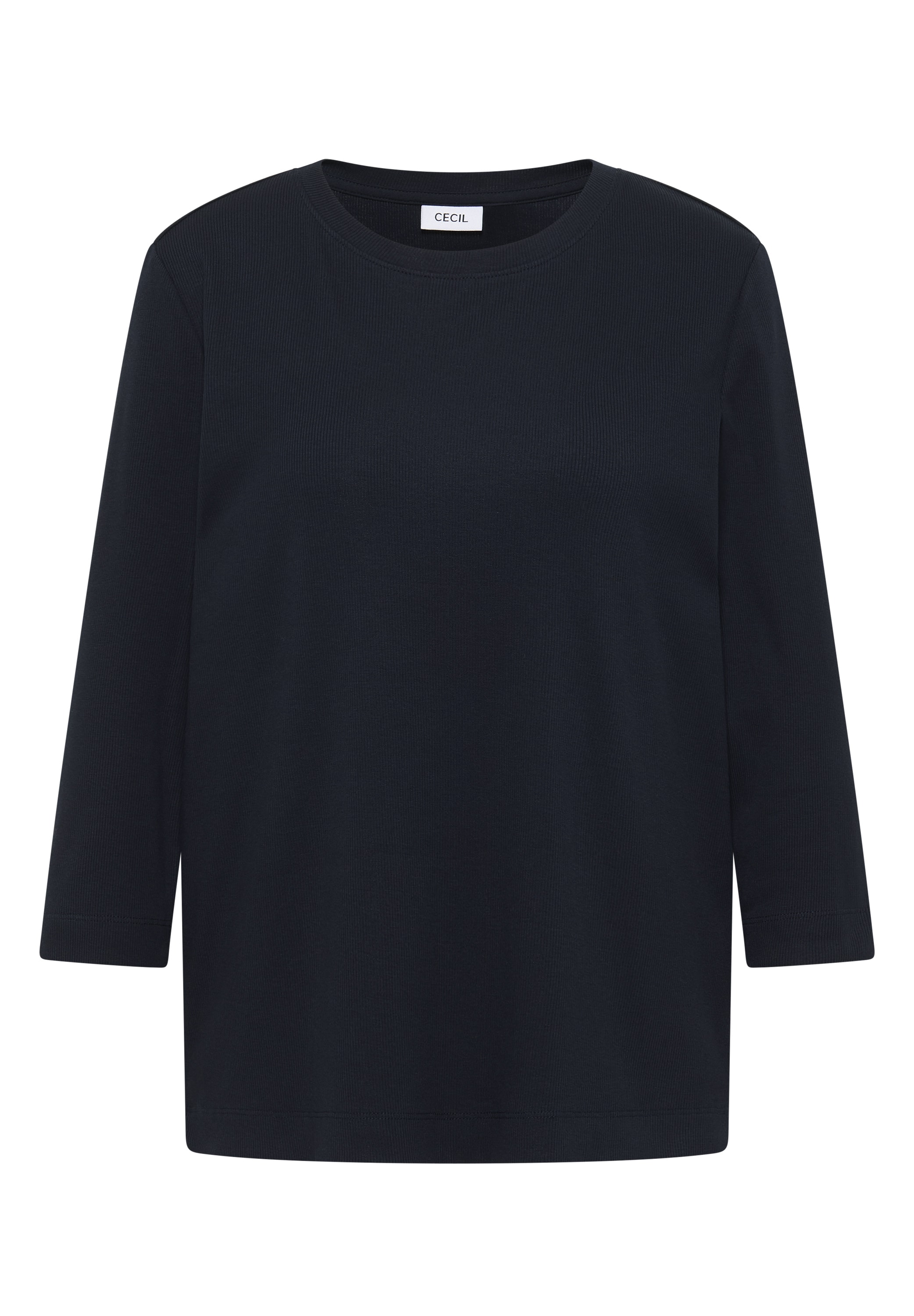 Cecil Rundhalsshirt, aus Baumwolle mit Stretchante