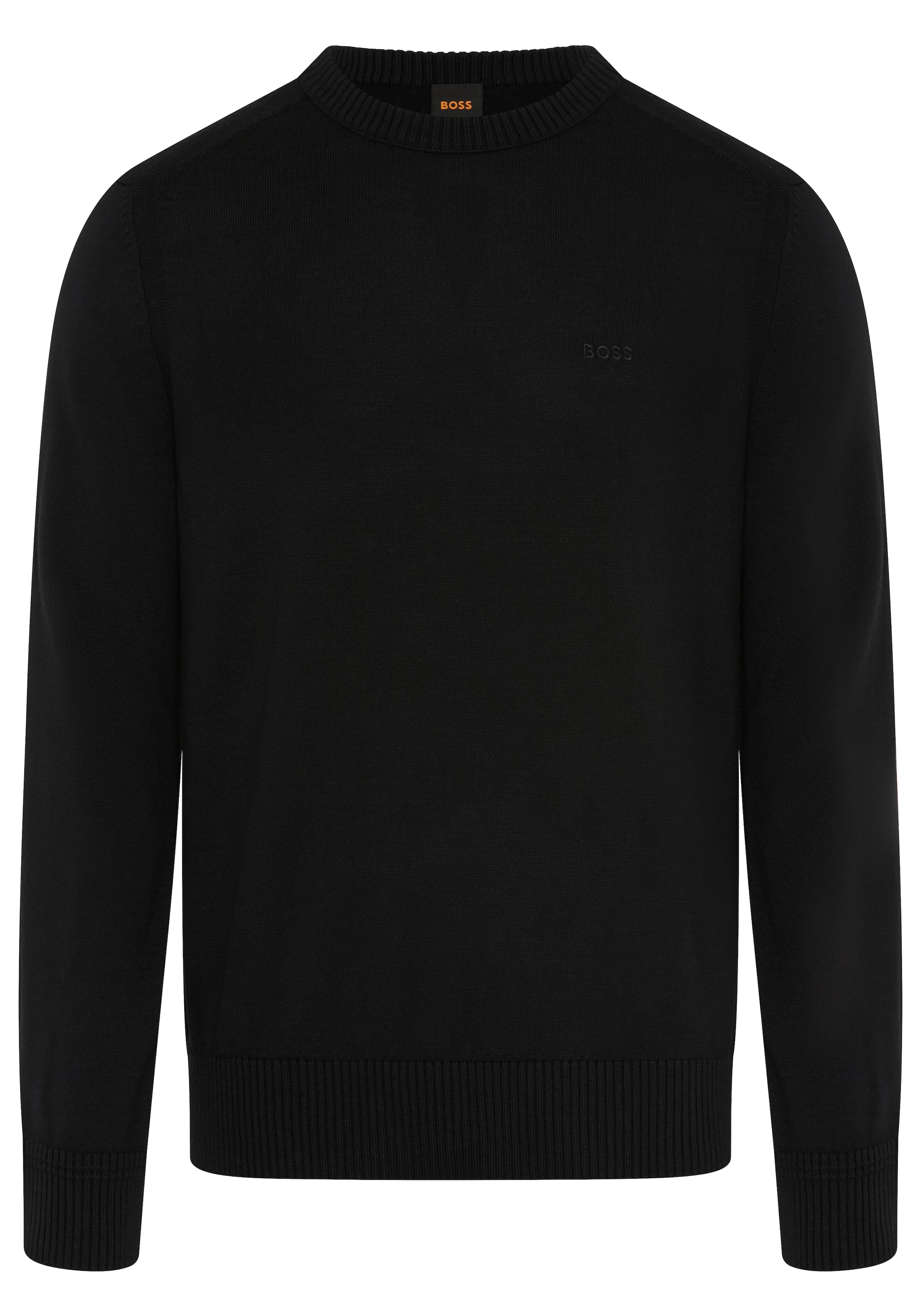BOSS ORANGE Strickpullover »Avac« mit Schurwolle, Regular Fit, gesticktes Logo