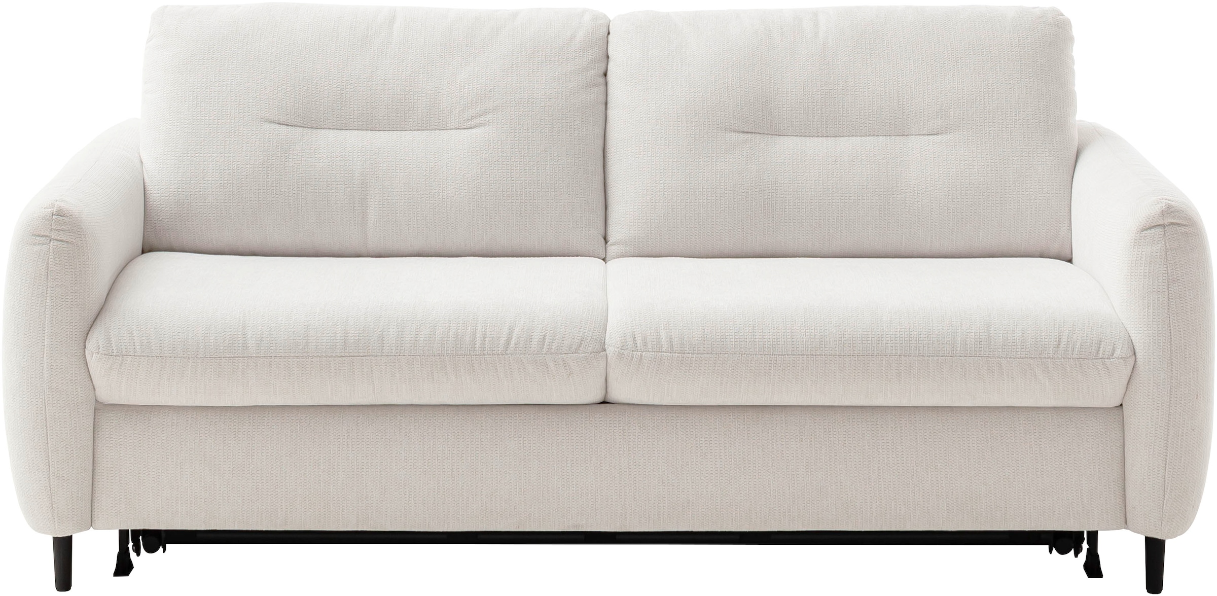 2,5-Sitzer HOME AFFAIRE, B:196cm H:84cm T:102cmsnow, 100% Polyester, Sofas, "Clevina, Schlafsofa mit Kaltschaummatratze, Breite 196 cm", Sofa & Bett