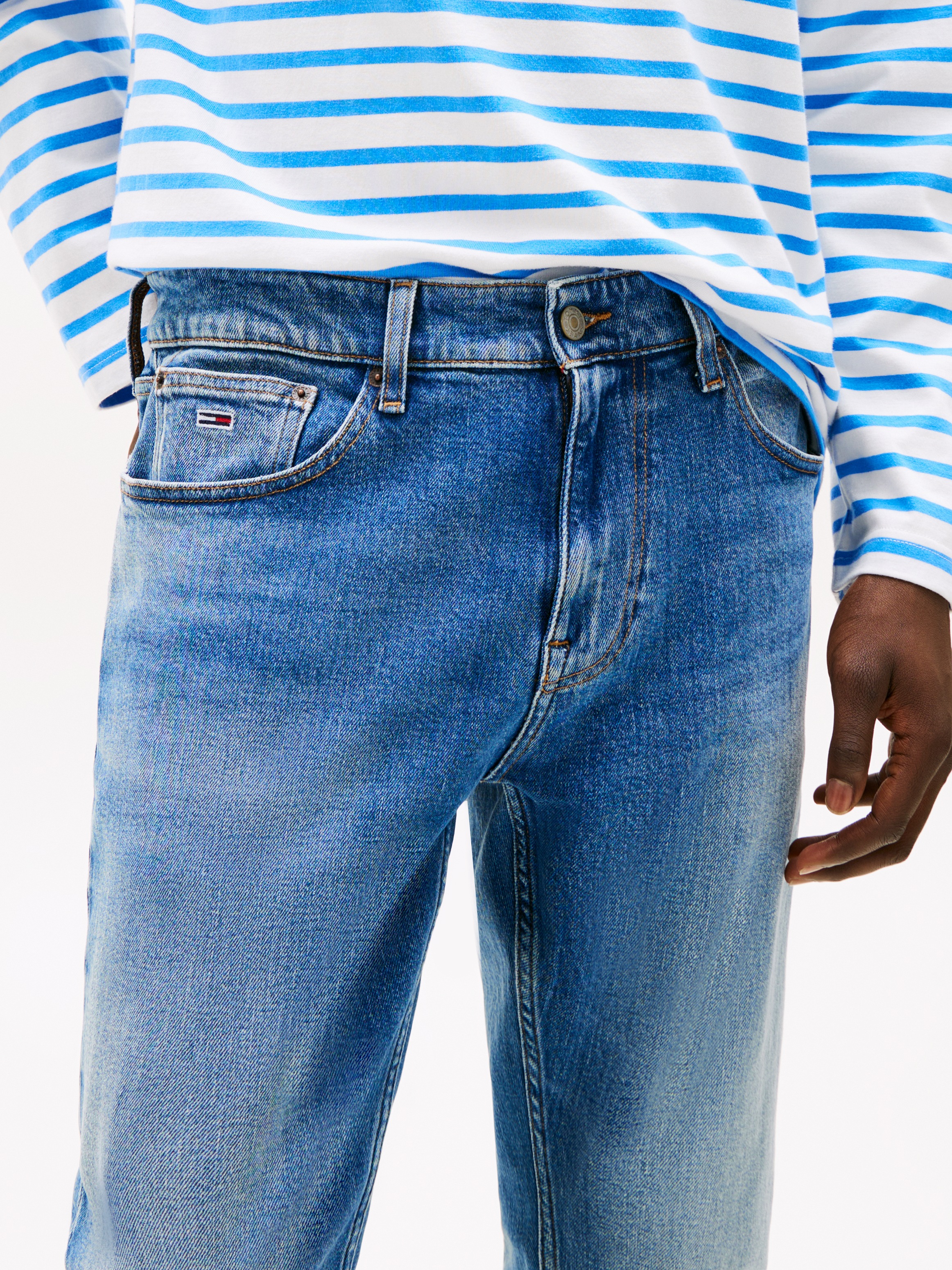 Tommy Jeans Slim-fit-Jeans "Austin Slim Tapered" zum Knöchel hin schmaler w günstig online kaufen