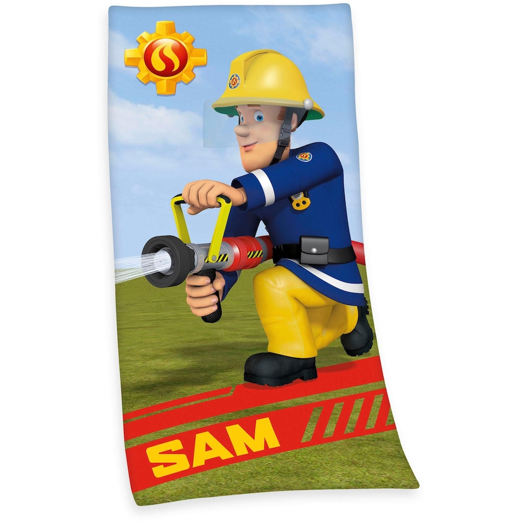 Feuerwehrmann Sam Badetuch »Feuerwehrmann Sam«, (1 St.), mit dem tollem Motiv