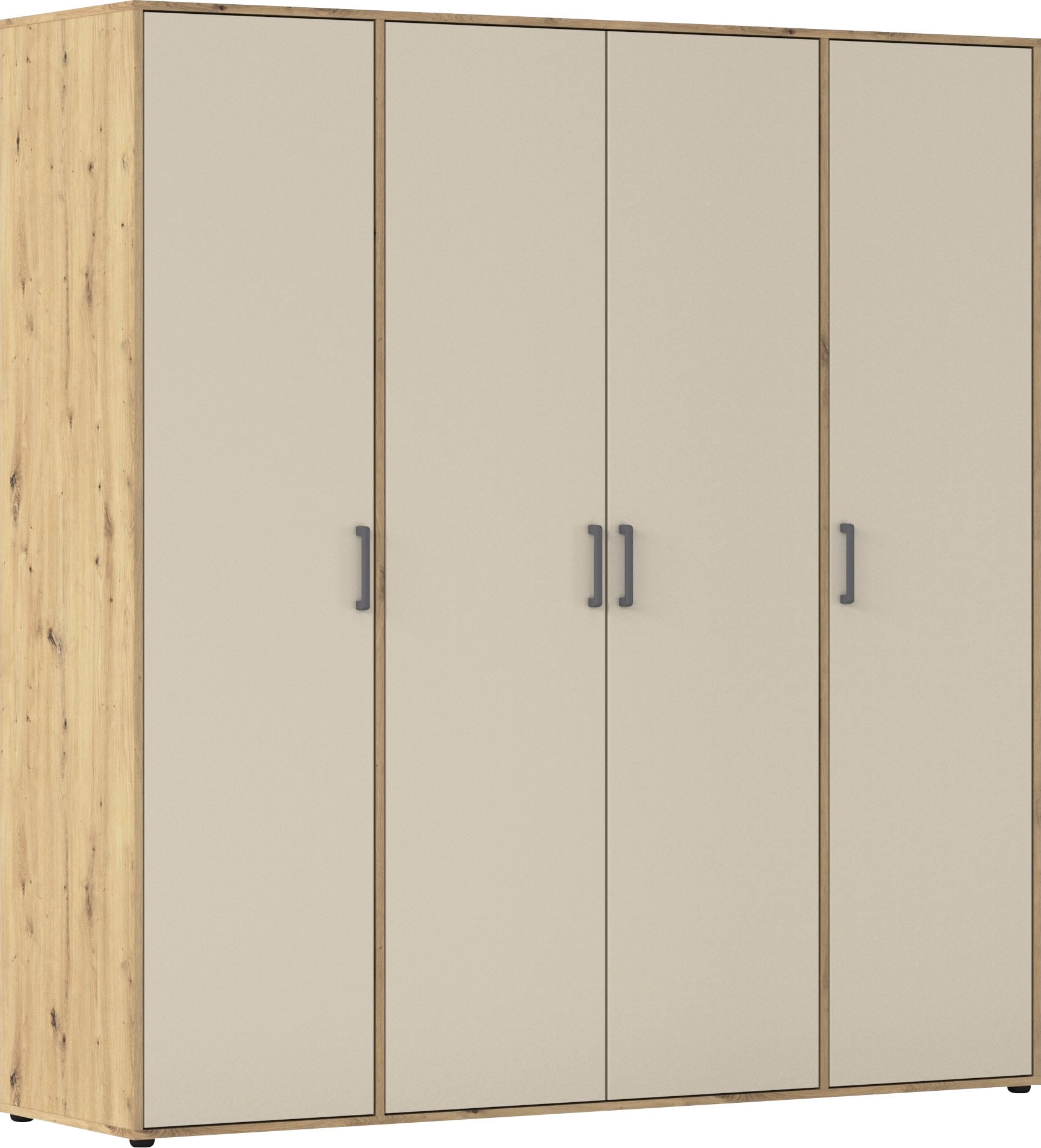 rauch Kleiderschrank "VOYAGER Garderobe Wäscheschrank Schlafzimmer" in 3 verschiedenen Ausstattungen BASIC/CLASSIC/PREMIUM, mit 2 modernen Griffvarianten, viel Stauraum MADE IN GERMANY