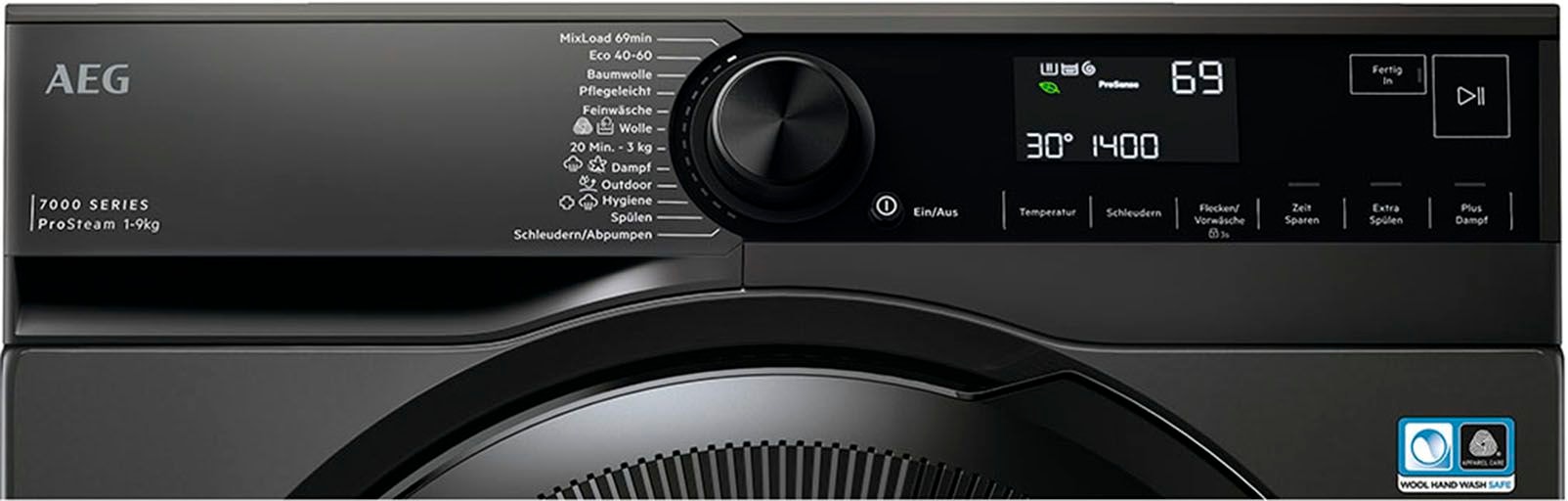 AEG Waschmaschine 7000 »LR7FS75490«, 9 kg, 1400 U/min, ÖKO-Schontrommel - Behutsamer Umgang mit Textilien