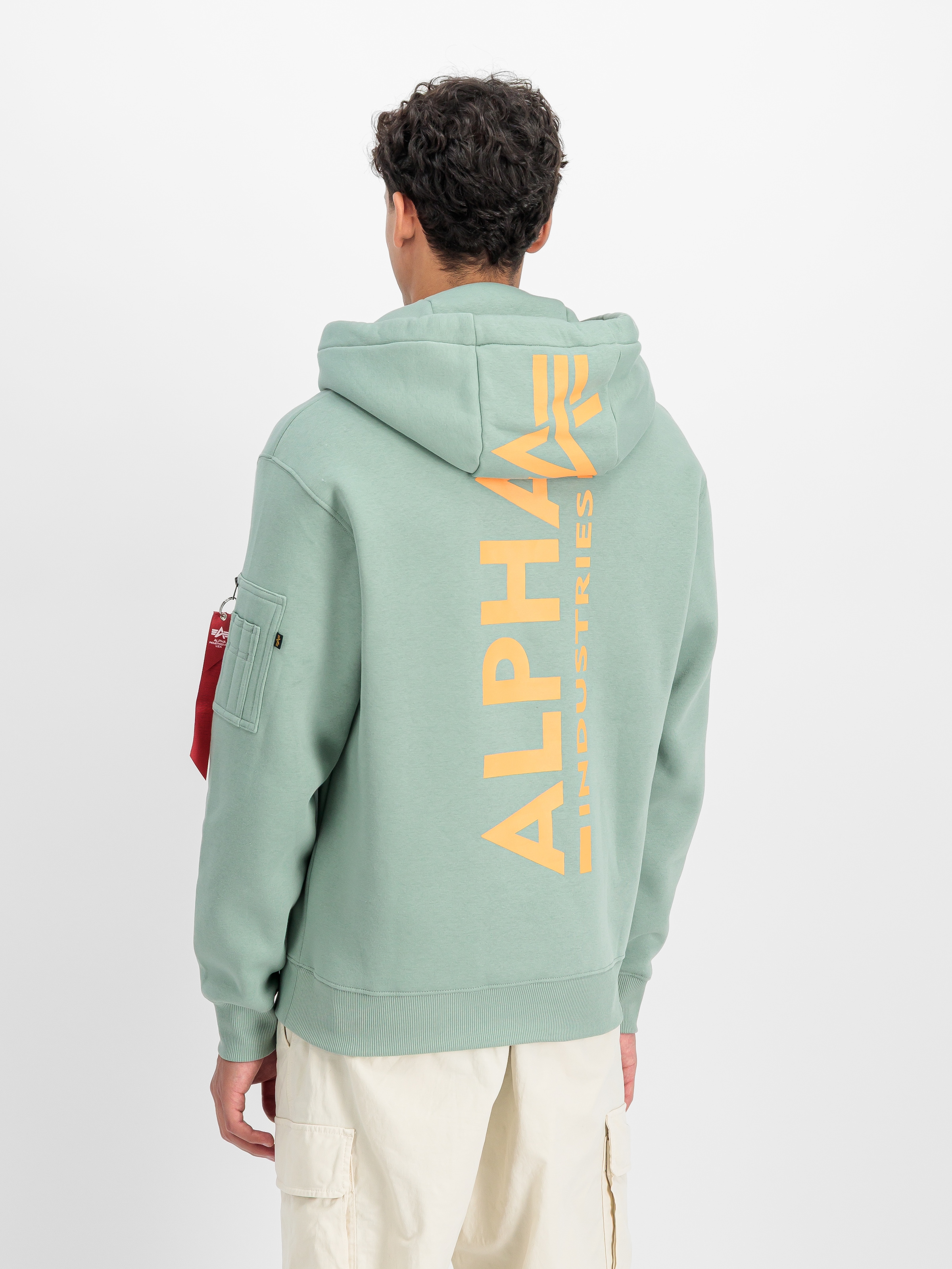 Alpha Industries Kapuzensweatshirt »BACK PRINT HOODY«, Baumwollmischung, regular fit
