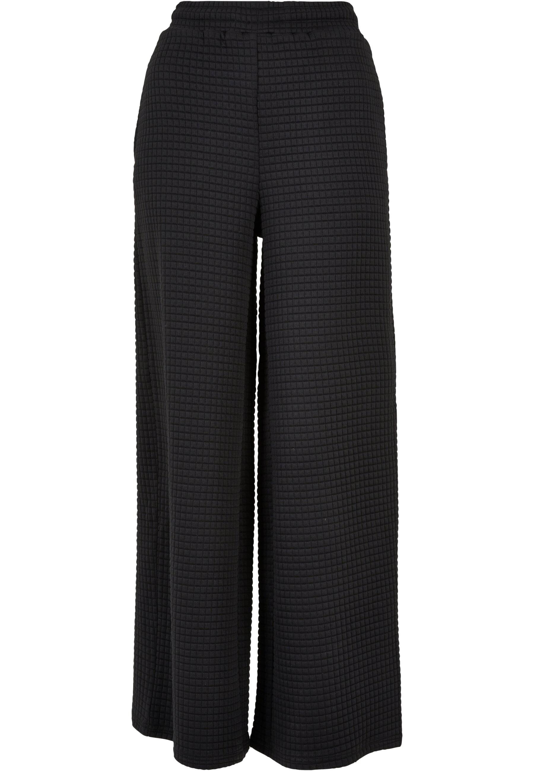 URBAN CLASSICS Stoffhose "Urban Classics Damen Ladies Quilte Wide Leg Sweat Pants", (1 tlg.)