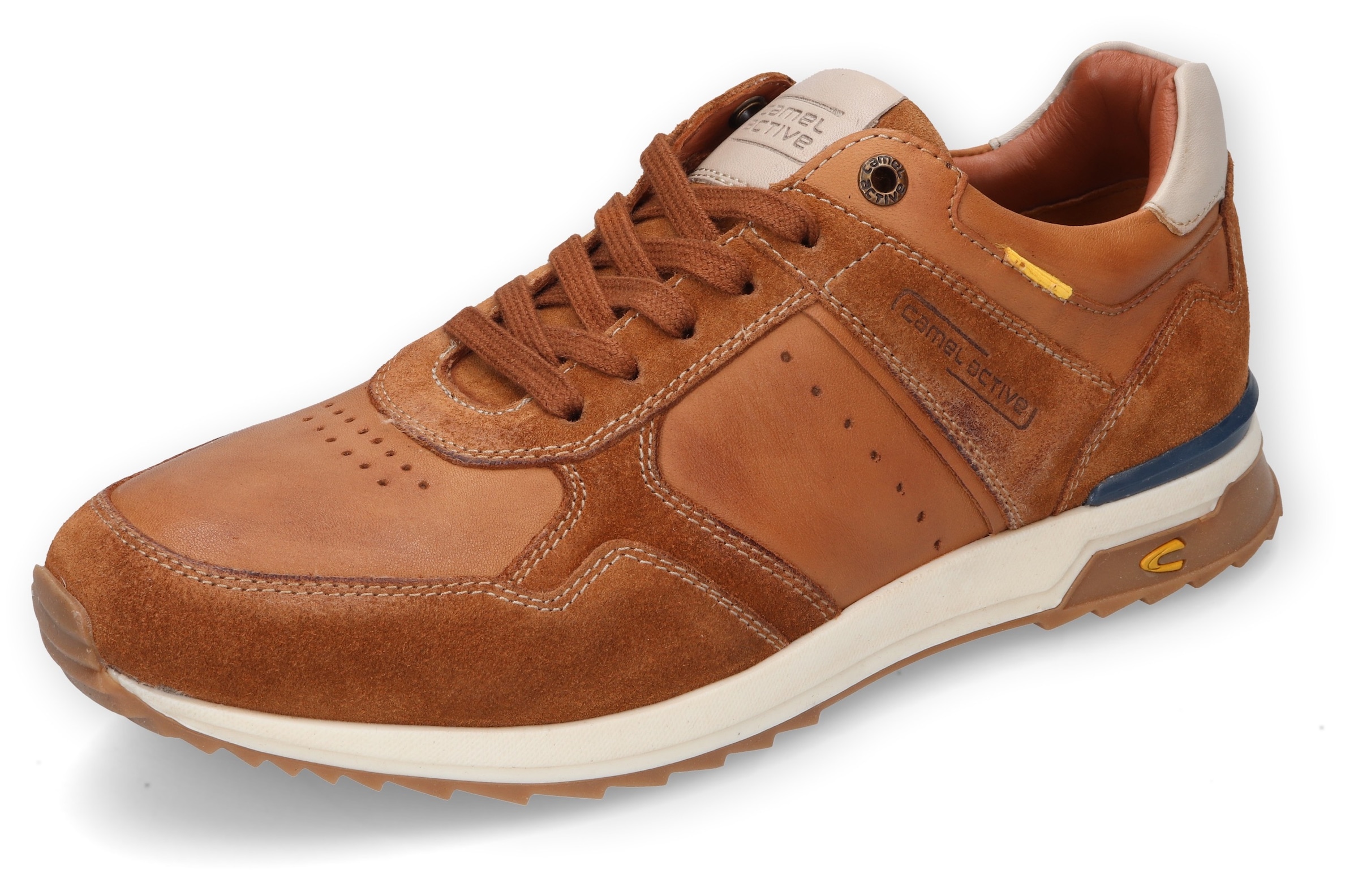 camel active Sneaker, Runner Sneaker, Schnürschuh, Freizeitschuh mit Lederfutter