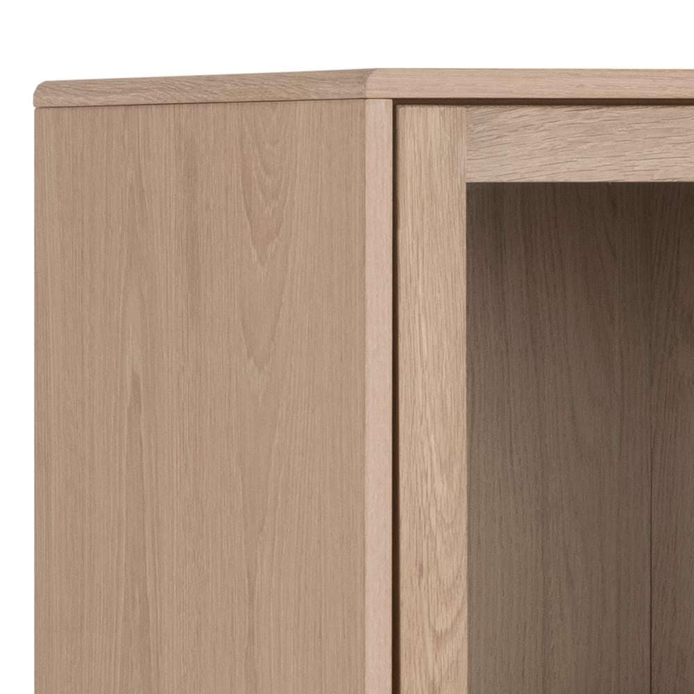ACTONA GROUP Vitrine »Aston«, Schrank, 2 Glastüren, 2 Einlegeböden, 1 Schublade, Eiche Furnier