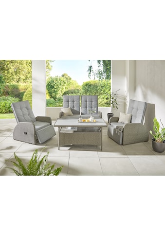 Gartenlounge-Set »Vigo«, (Set, 8 tlg., 2x Sessel, 1x 2er Sofa, 1x Tisch 120x60x60cm,...