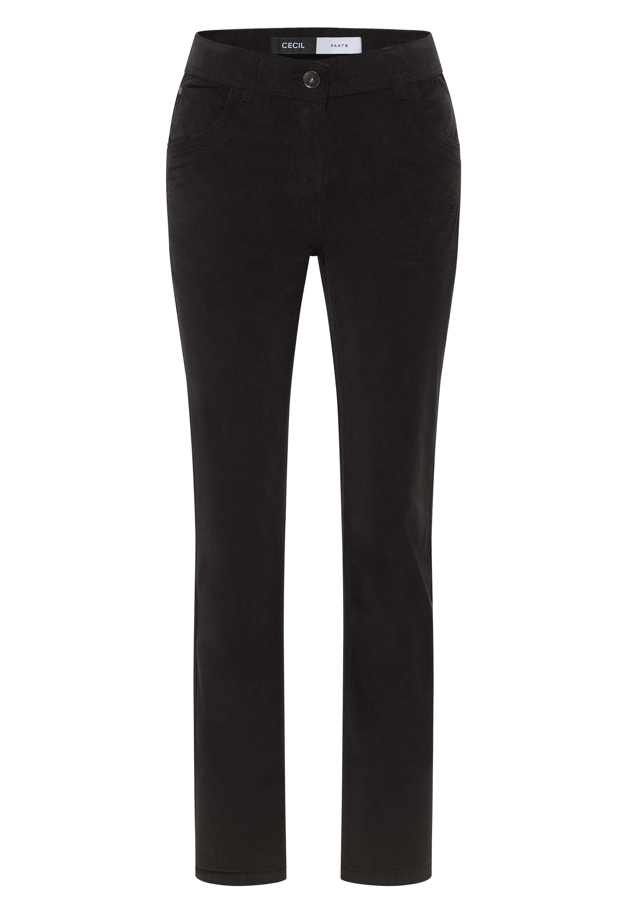 CECIL Toronto Women's Corduroy Trousers Carbon Grey 34 3