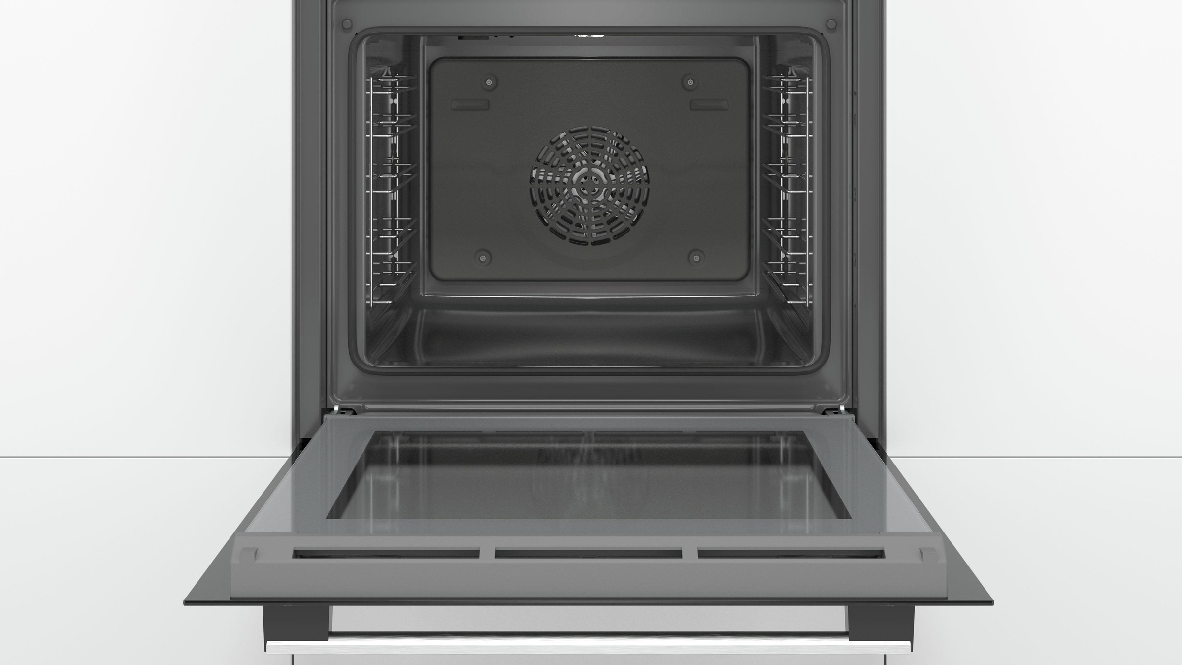 BOSCH Einbaubackofen »HBA537BS0«, Serie 6, HBA537BS0, mit Teleskopauszug nachrüstbar, ecoClean Direct