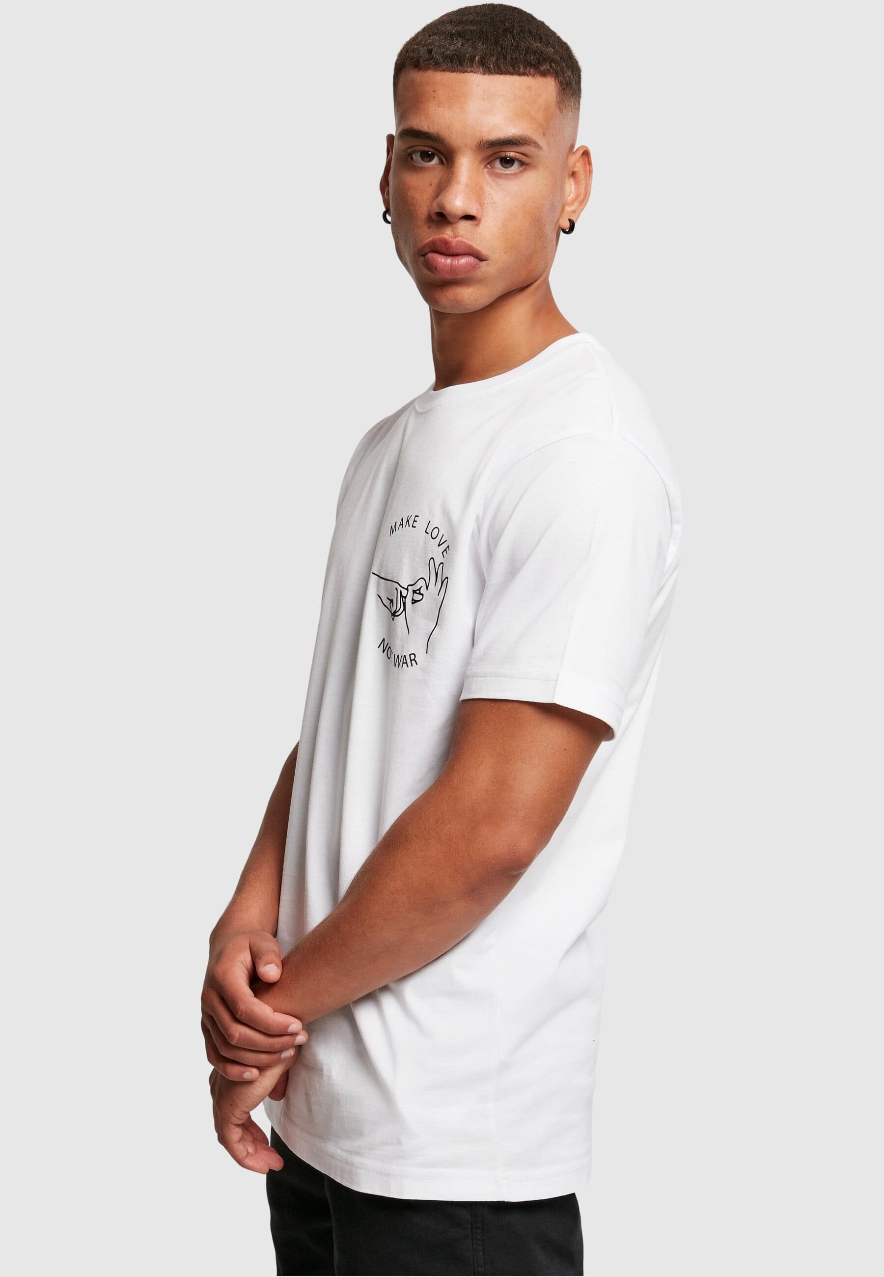 MisterTee T-Shirt »MisterTee Herren Make Love Tee«, (1 tlg.)
