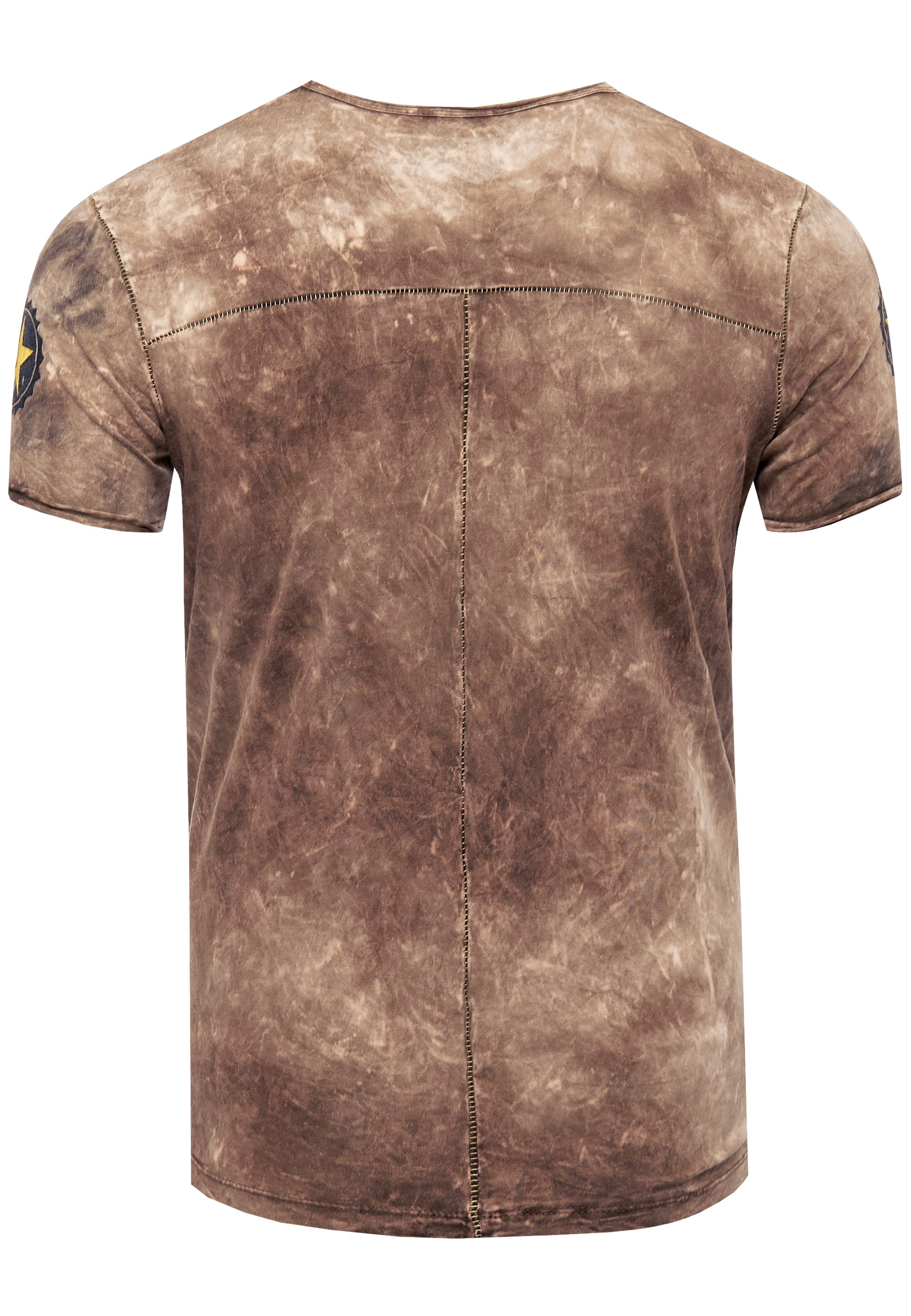 Rusty Neal T-Shirt mit toller Batik-Optik