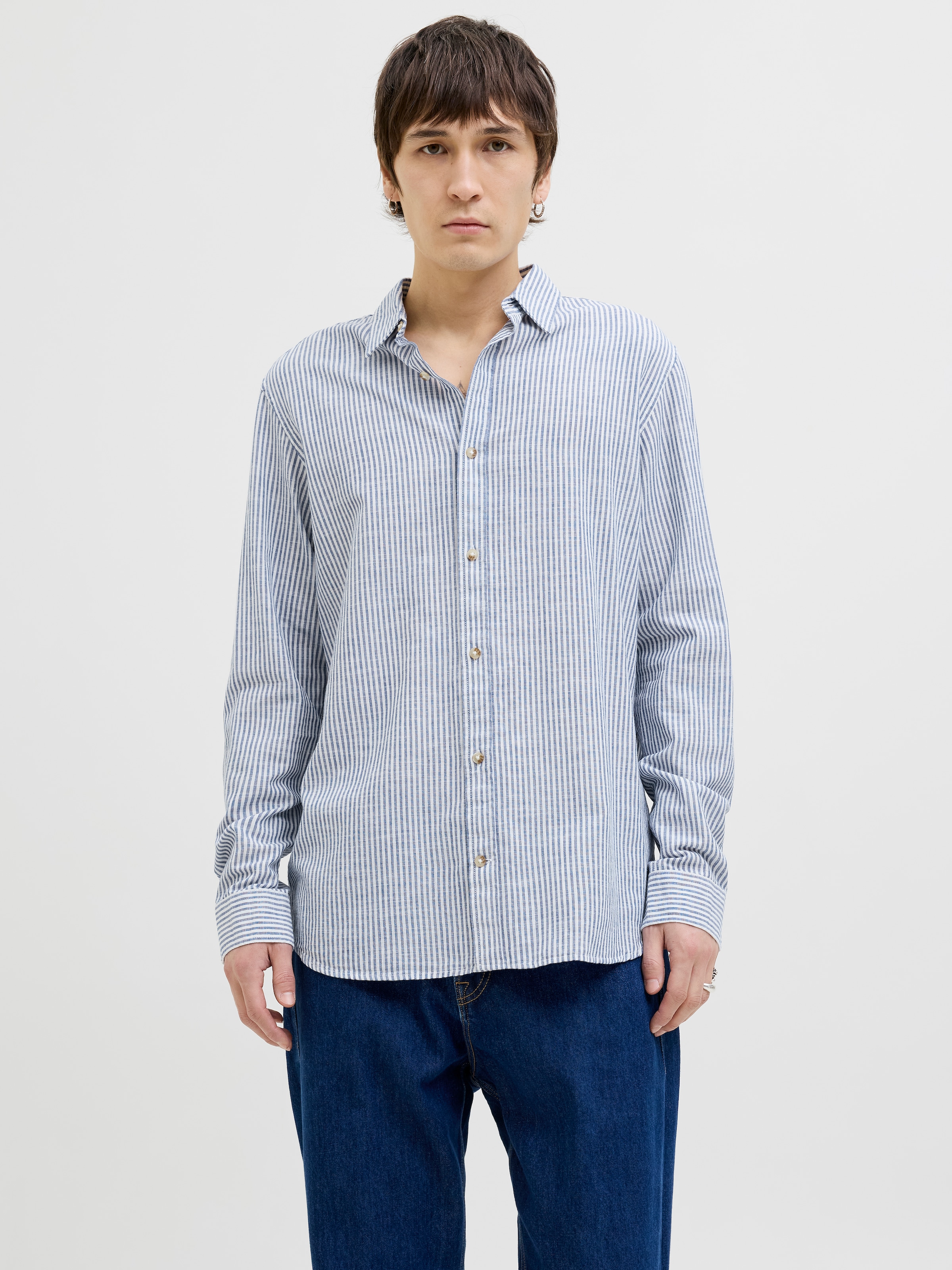 Jack & Jones Langarmhemd "JJESUMMER SHIRT LS SN", mit Hemdkragen günstig online kaufen