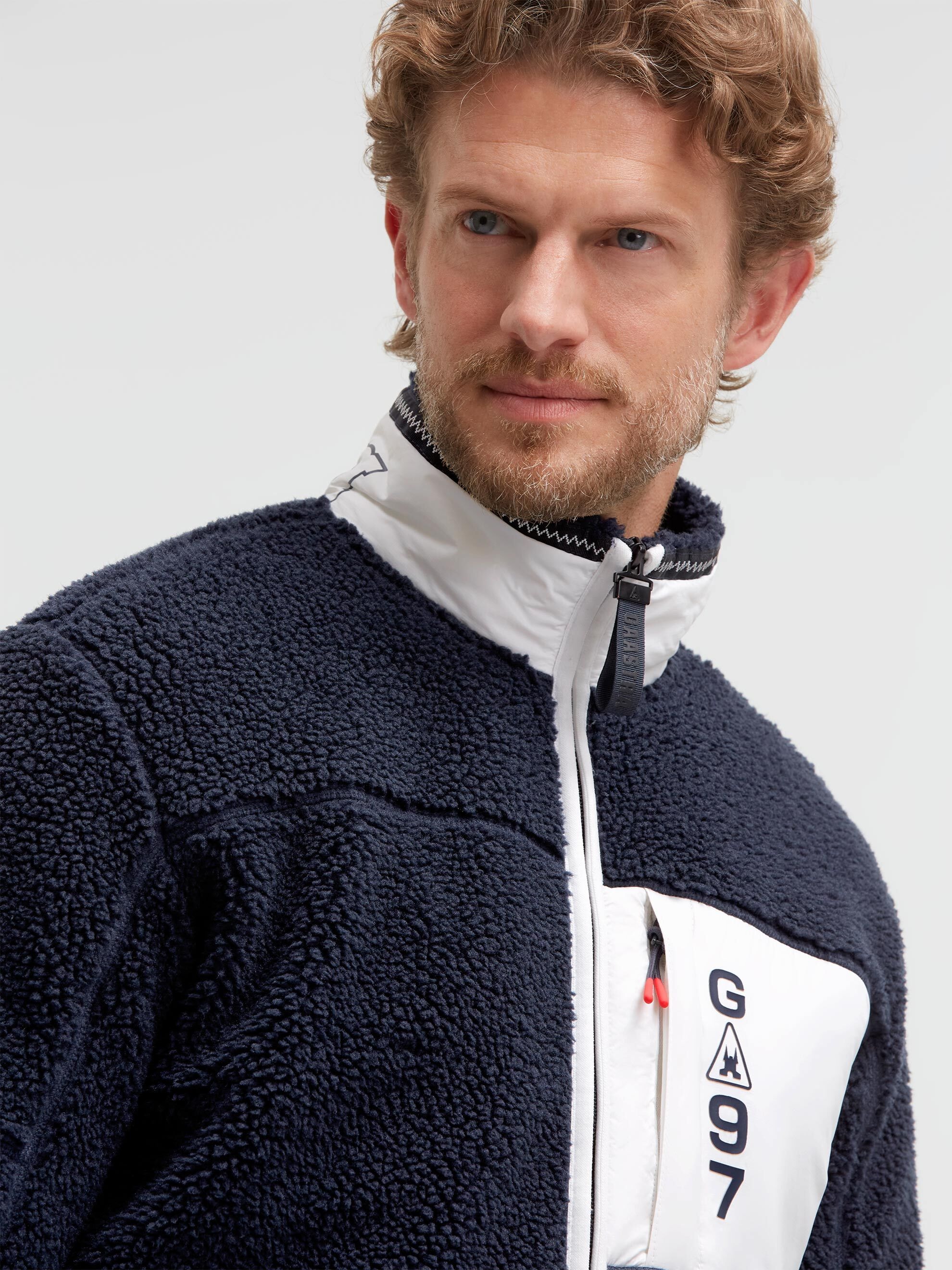 Gaastra Fleecejacke ohne Kapuze mit Reißverschluss an den Einschubtaschen