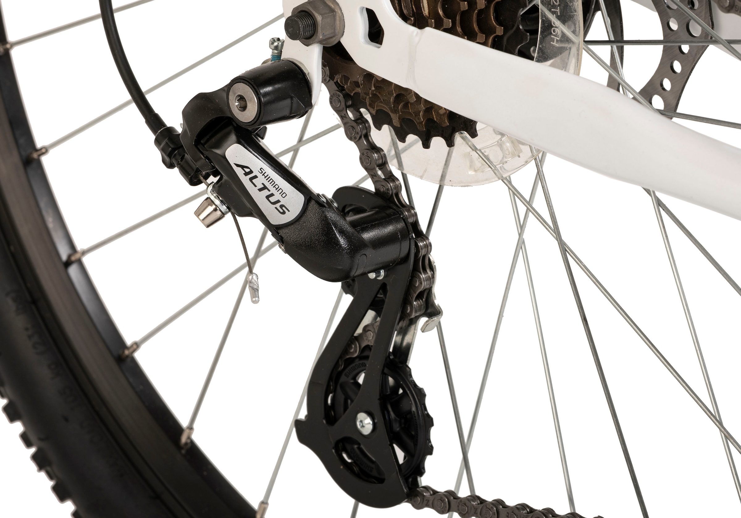 WYLD Mountainbike »Mountainbike Hardtail 27,5“ Heist weiß 24 Gänge RH 51 cm«, 24 Gang, Kettenschaltung