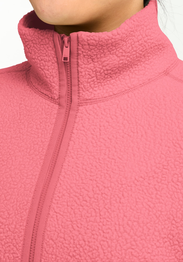 Jack Wolfskin Fleecejacke »LITE CURL FZ W« atmungsaktives Material, elastische Kanten, Reißverschlusstaschen