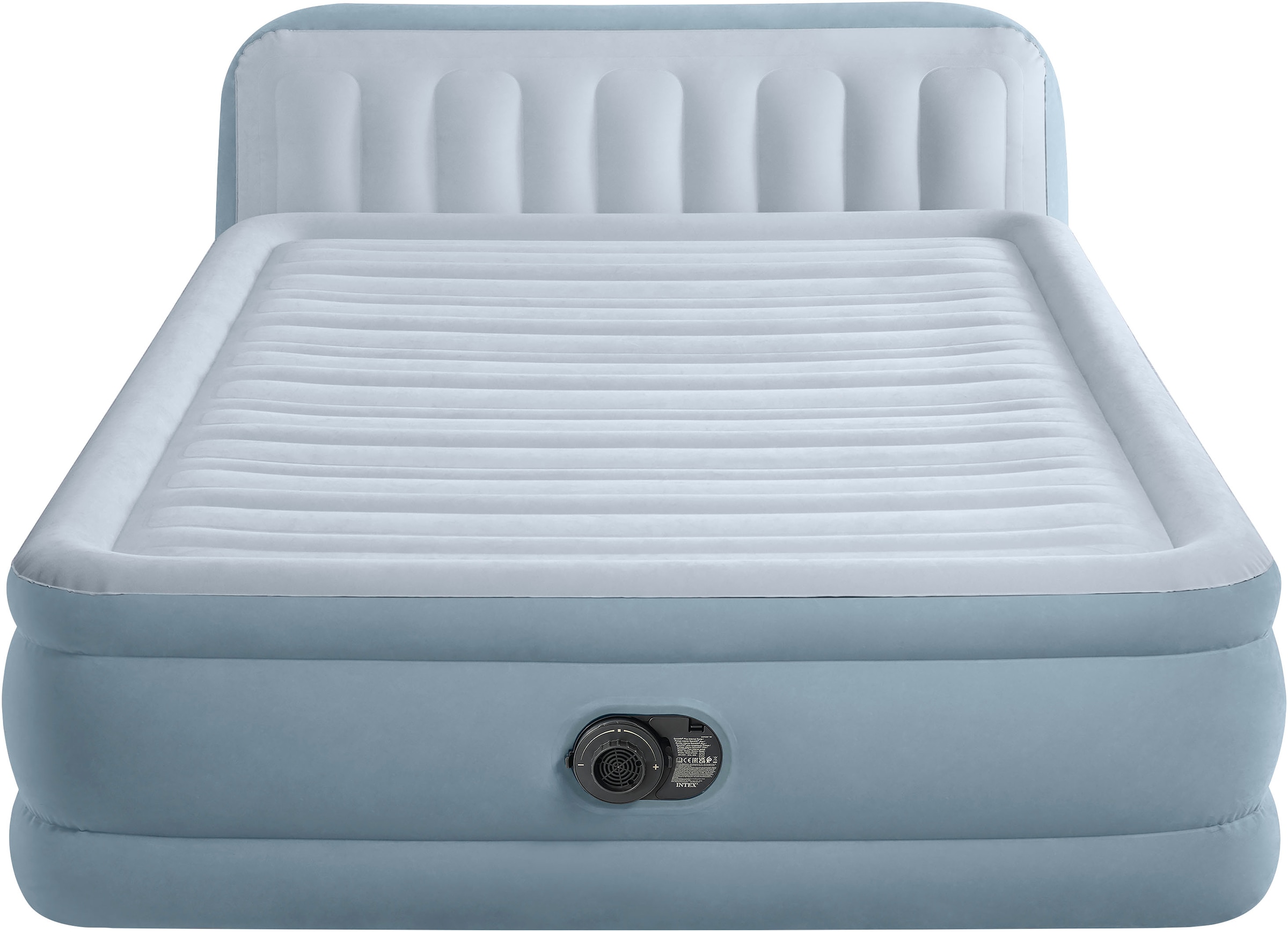 Intex Luftbett »"DuraBeam Plush Headboard" Queen«, (Packung, 1 tlg., mit 220V Pumpe), mit integriertem Kopfteil