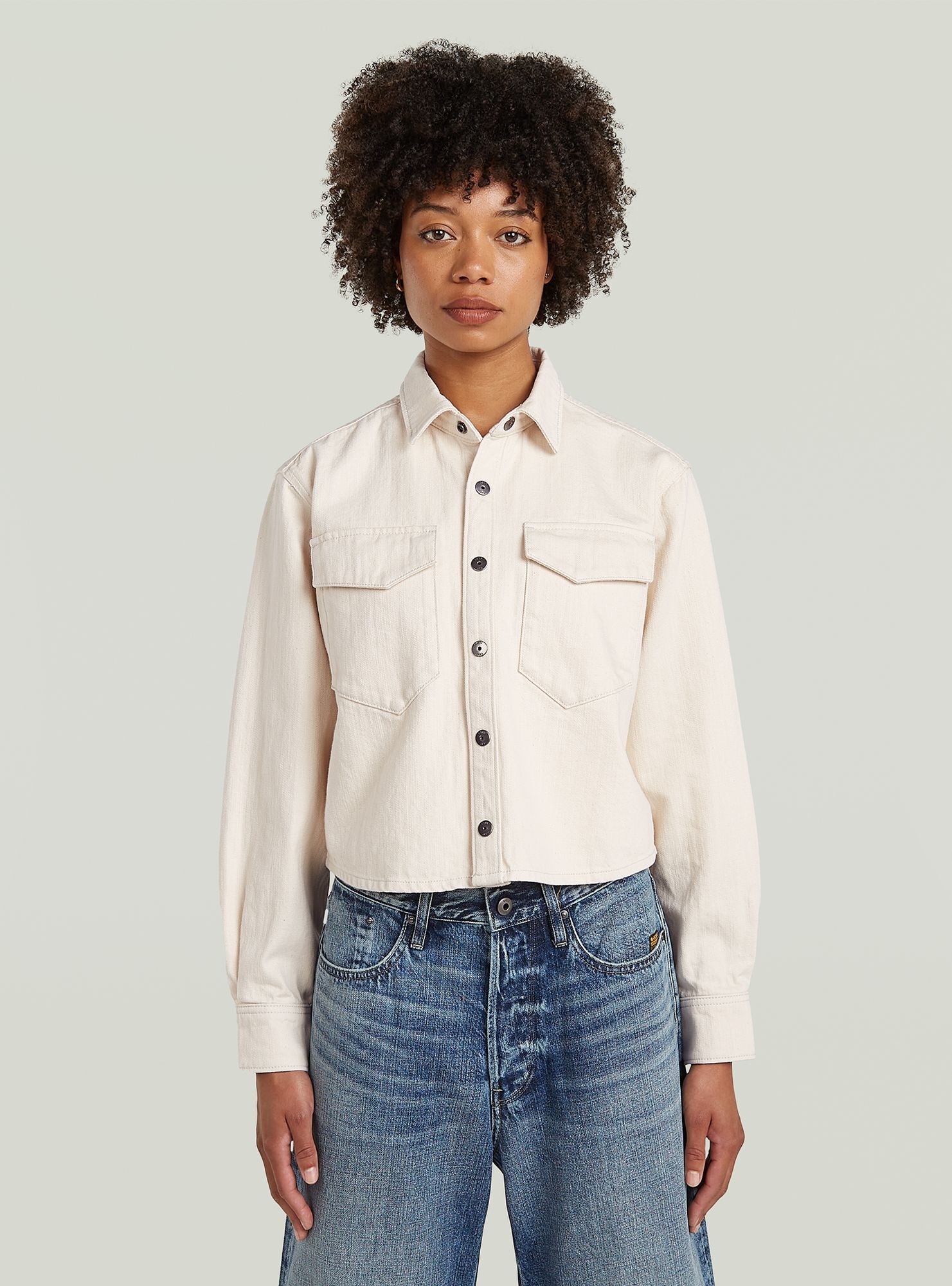 G-STAR Langarmshirt "Boxy Relaxed Hemd" günstig online kaufen