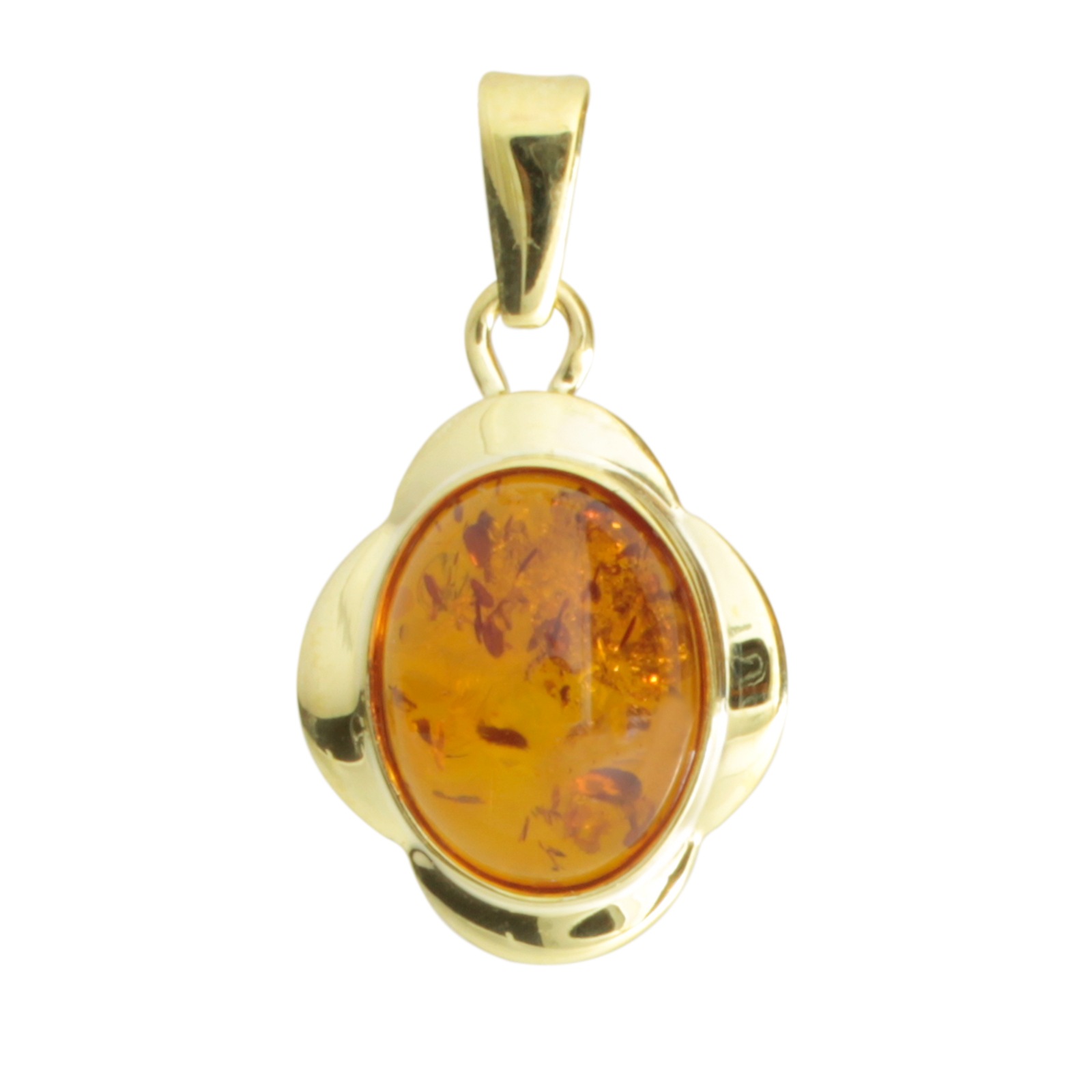 OSTSEE-SCHMUCK Damen Kettenanhänger "Ostsee-Schmuck Anhänger Melle Anhänger Melle", 14x14mm, Gelbgold 333, 1,1 g, gelb, Gelbgold 333, Schmuckanhänger