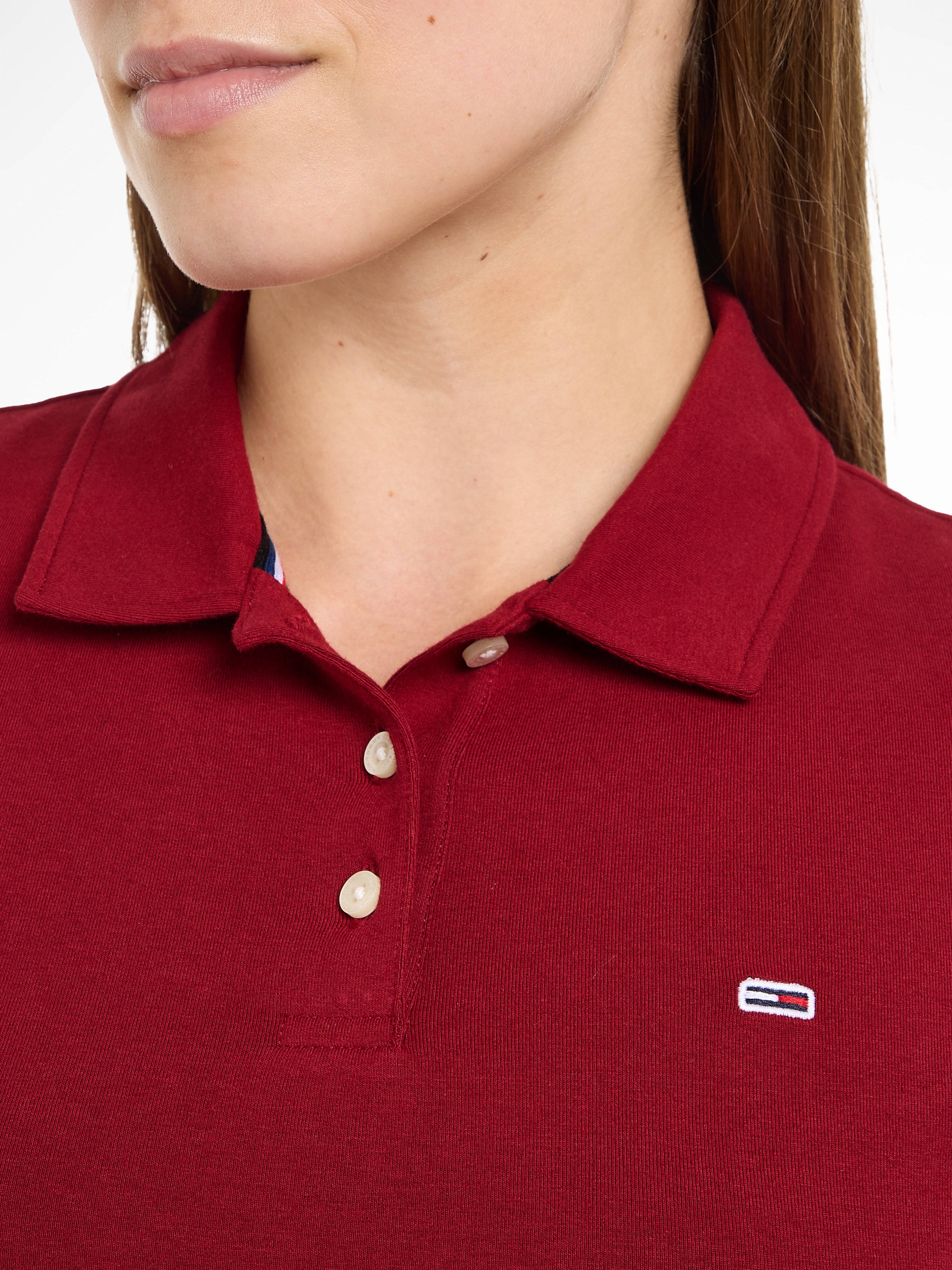 Tommy Jeans Poloshirt, mit kurzer Knopfleiste