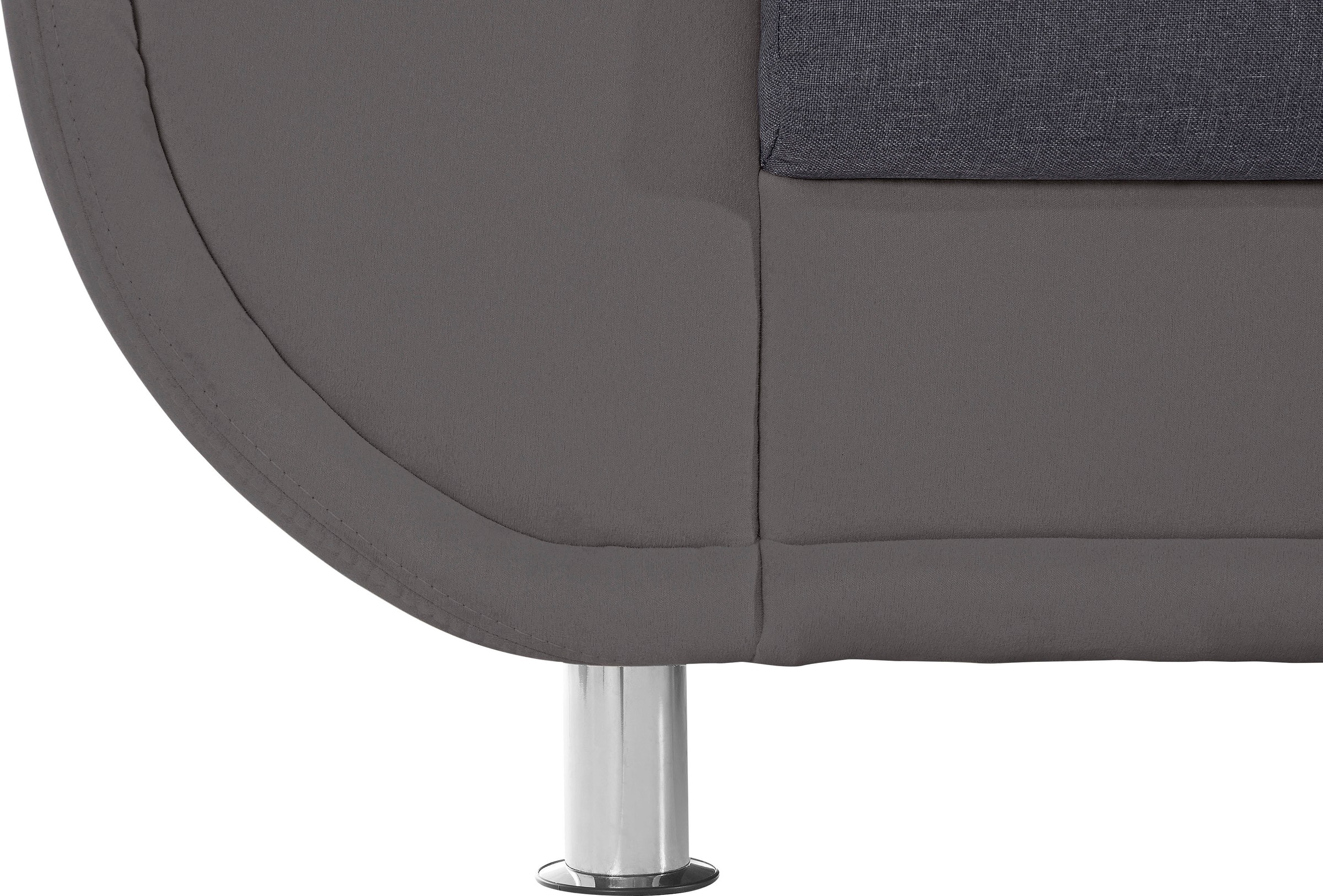 TRENDMANUFAKTUR 3-Sitzer »Rondo 3, zeitlos und modern, bequem, Materialmix«, wahlweise mit Federkern, extrabreite Armlehnen zum Relaxen
