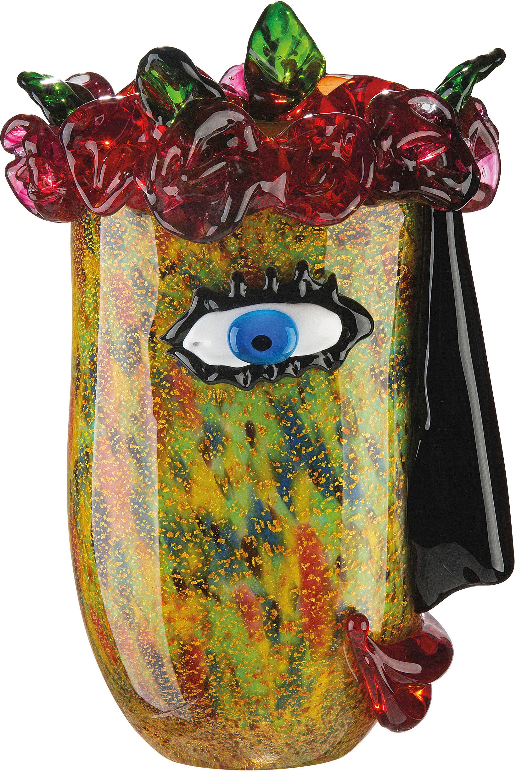 Casablanca by Gilde Tischvase "Floro" dekorative Vase aus Glas, Blumenvase günstig online kaufen