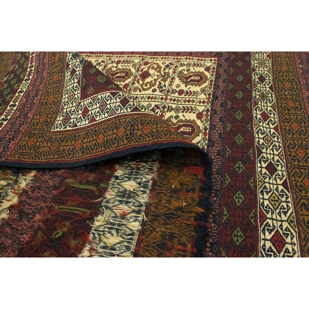 morgenland Wollteppich »Kelim Afghan Teppich handgewebt beige«, rechteckig