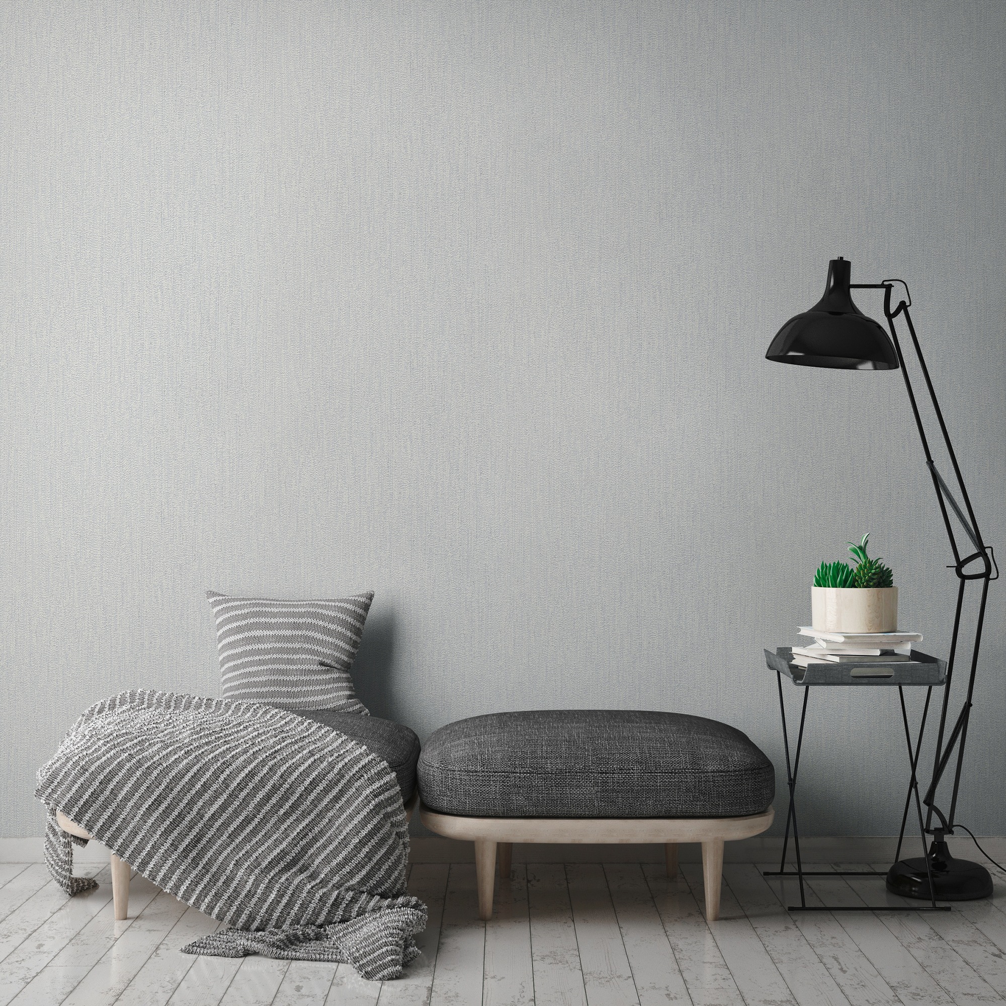 A.S. Création Vliestapete »Attractive 2 Tapete Einfarbig«, leicht glänzend-gemustert-abstrakt, Strukturtapete strukturiert Tapeten Wohnzimmer Schlafzimmer Design